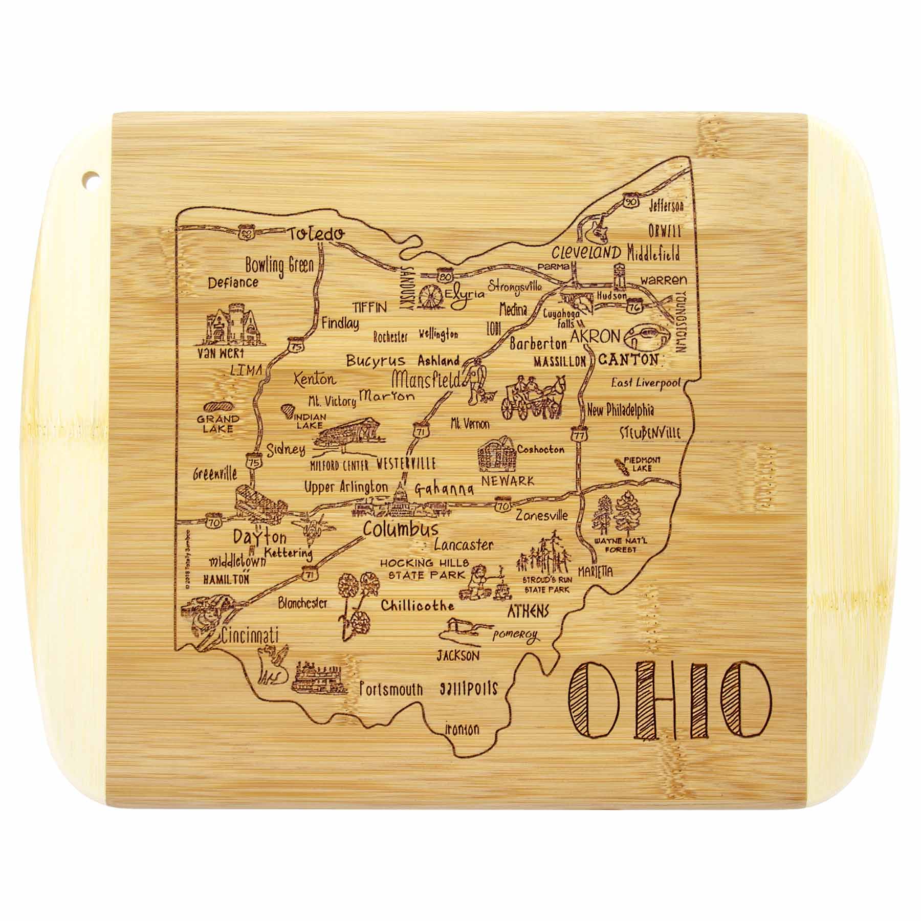 totally-bamboo-a-slice-of-life-ohio-cutting-board-11-x-8-3-4 image 1