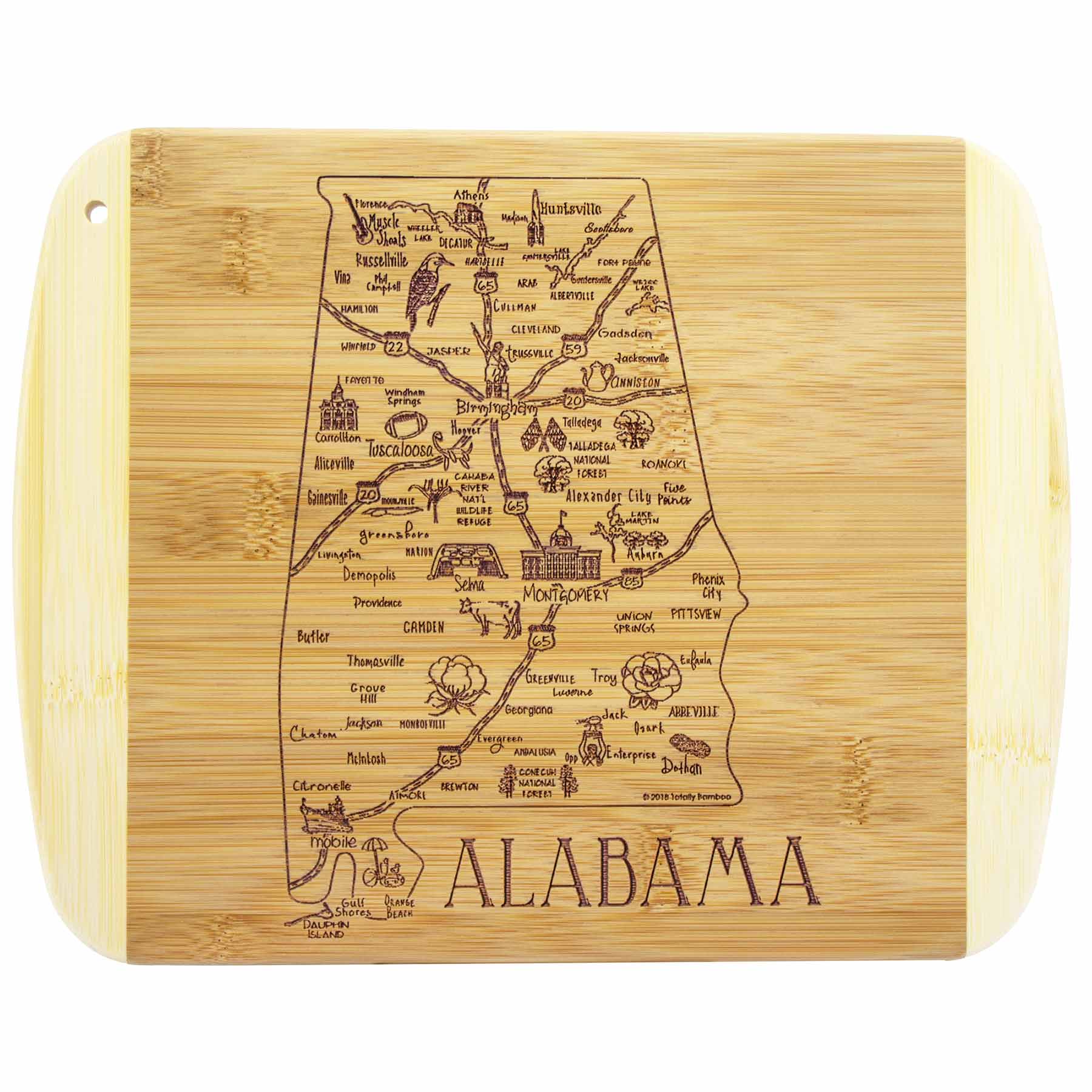 totally-bamboo-a-slice-of-life-alabama-cutting-board-11-x-8-3-4 image 1