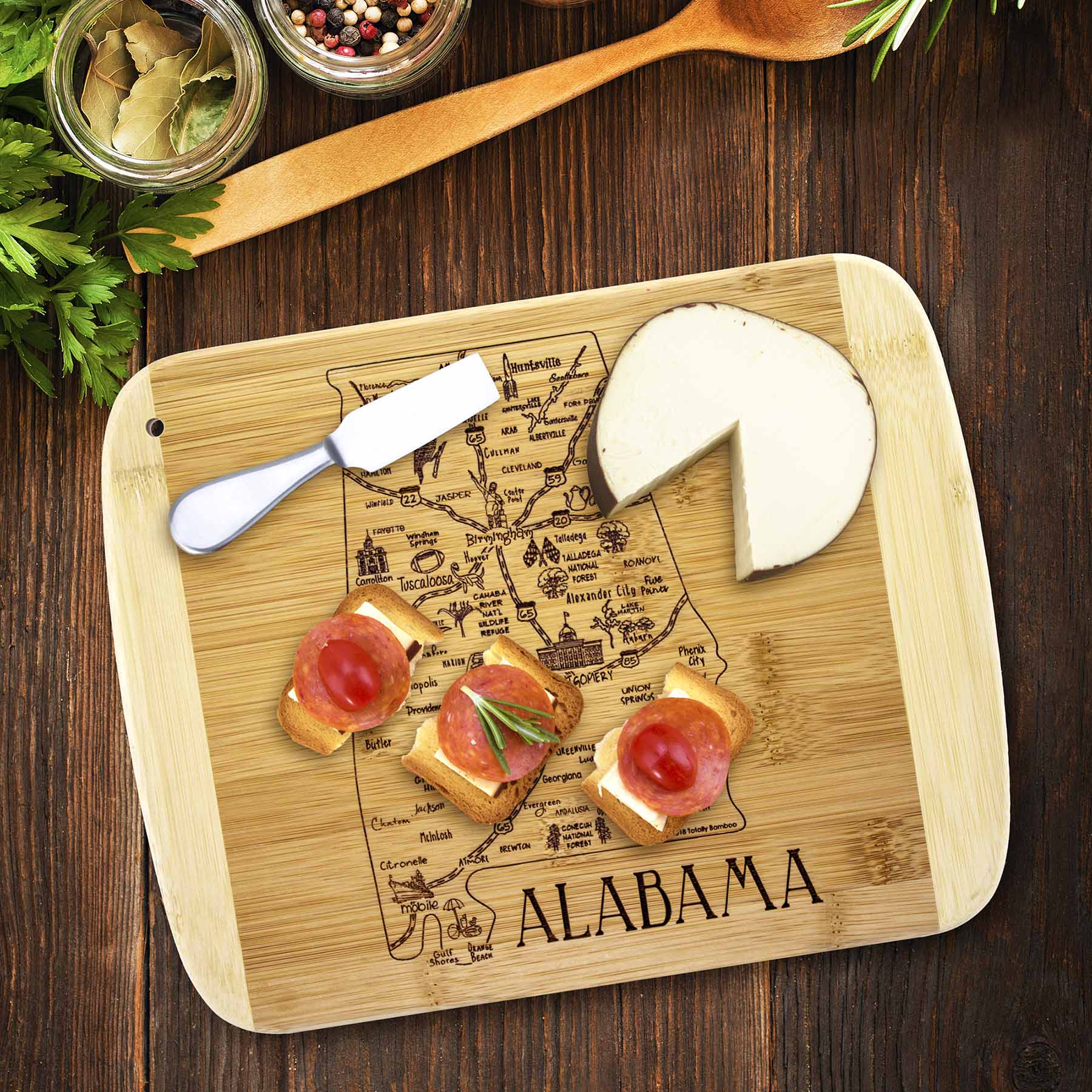 totally-bamboo-a-slice-of-life-alabama-cutting-board-11-x-8-3-4 image 2