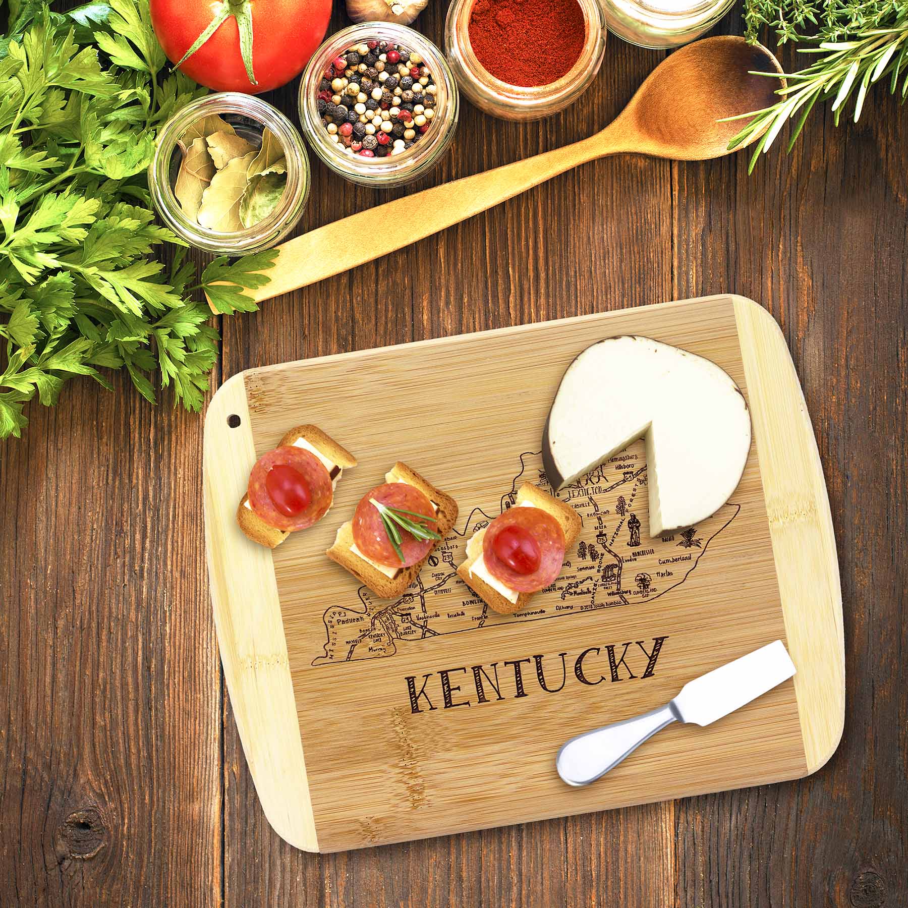 totally-bamboo-a-slice-of-life-kentucky-cutting-board-11-x-8-3-4-engraved-state- image 2