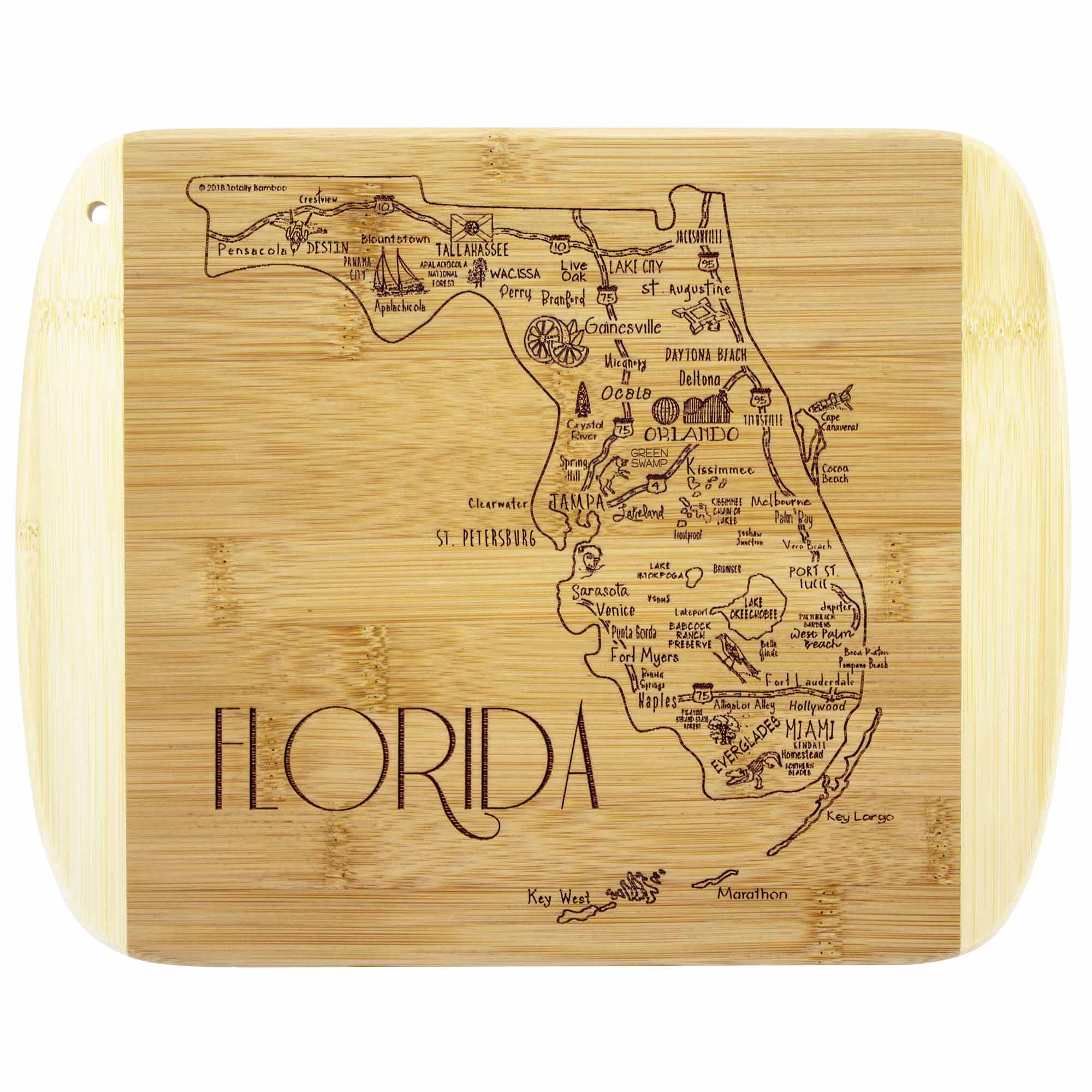 totally-bamboo-a-slice-of-life-florida-cutting-board-11-x-8-3-4 image 1