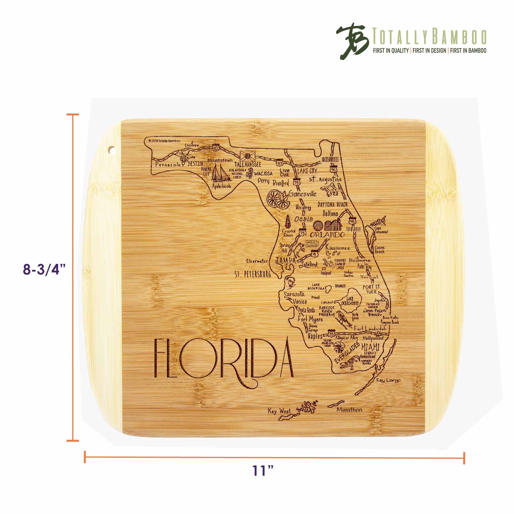 totally-bamboo-a-slice-of-life-florida-cutting-board-11-x-8-3-4 image 5