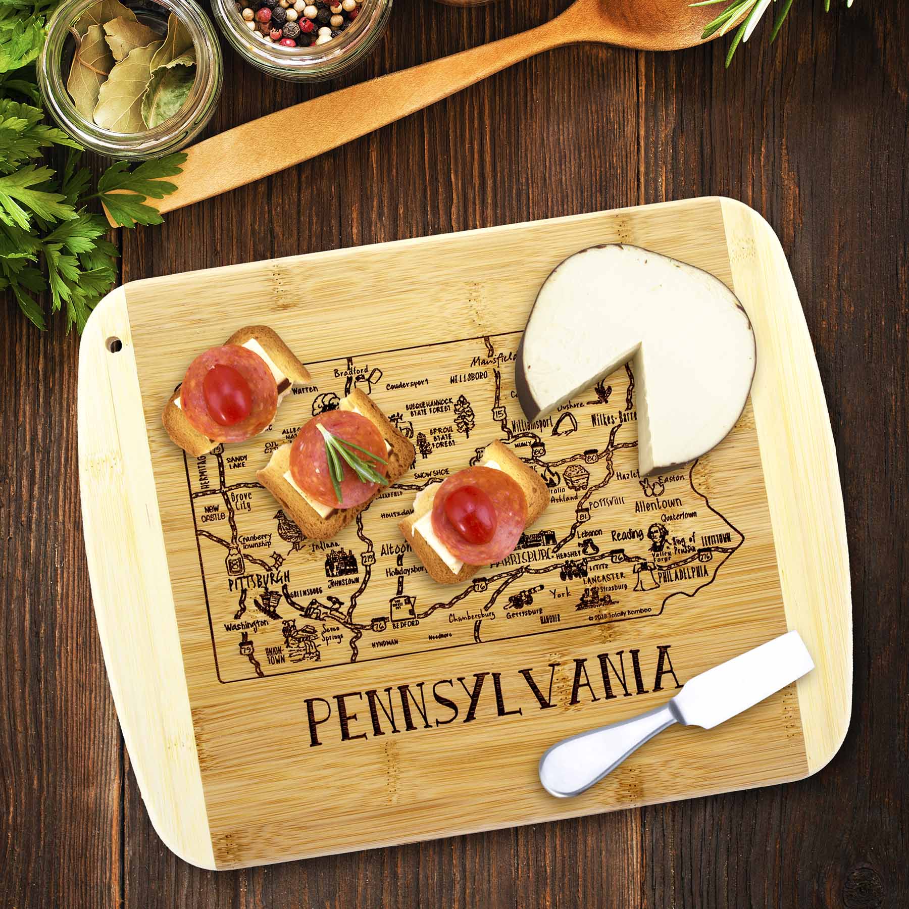totally-bamboo-a-slice-of-life-pennsylvania-cutting-board-11-x-8-3-4 image 2