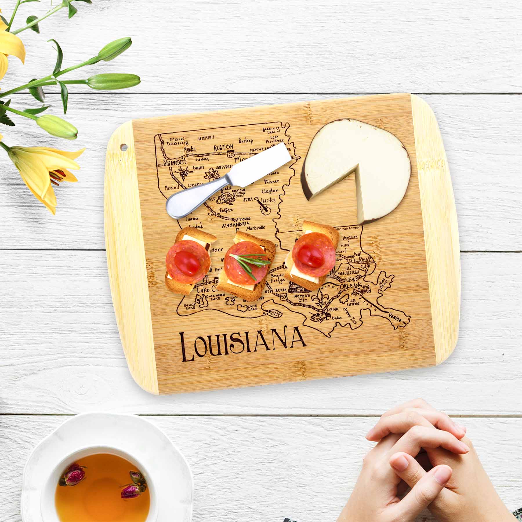 totally-bamboo-a-slice-of-life-louisiana-cutting-board-11-x-8-75-laser-engraved- image 2