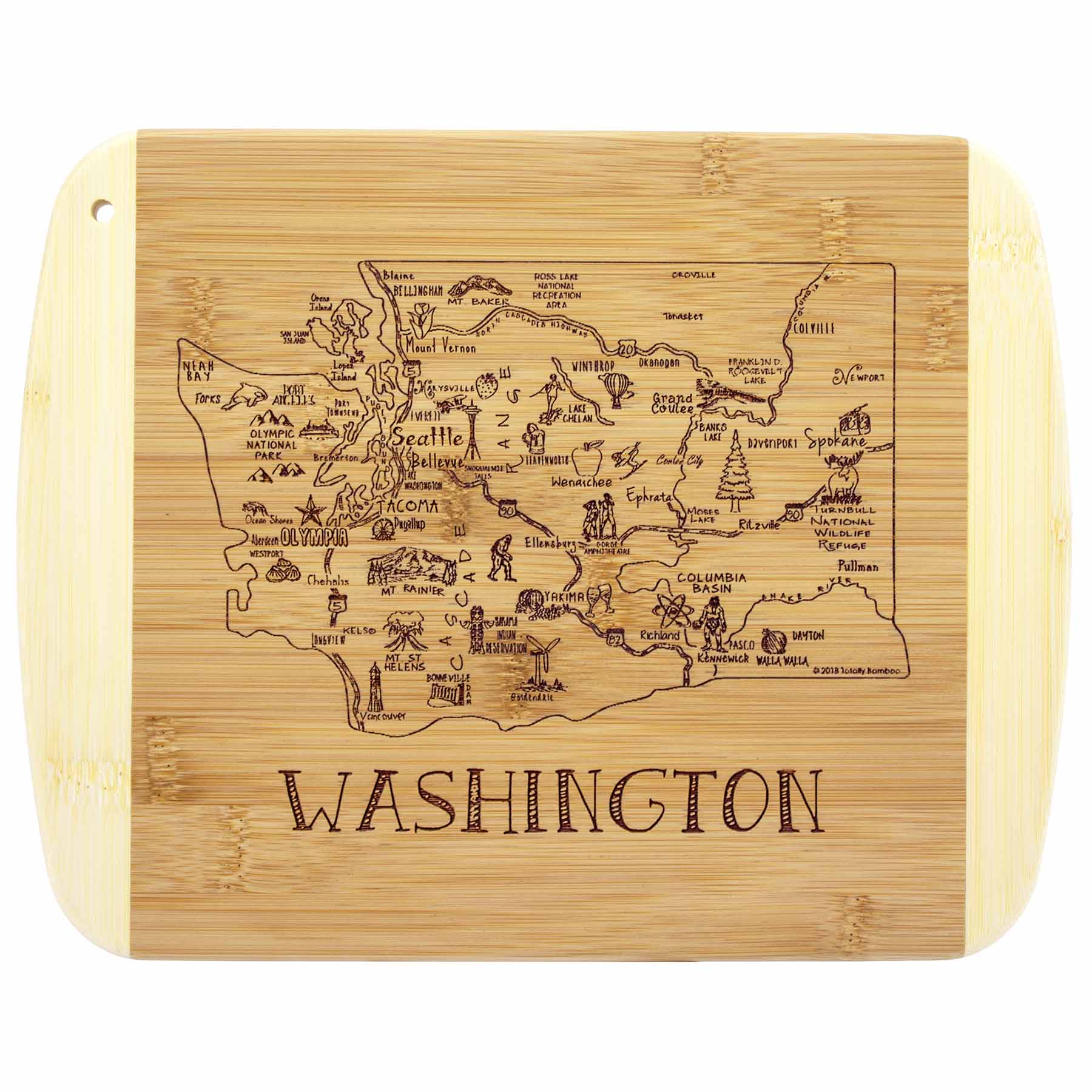 totally-bamboo-a-slice-of-life-washington-cutting-board-11-x-8-3-4 image 1