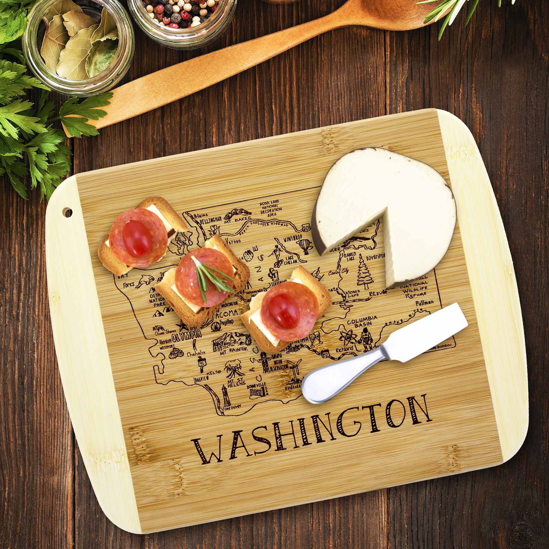 totally-bamboo-a-slice-of-life-washington-cutting-board-11-x-8-3-4 image 2