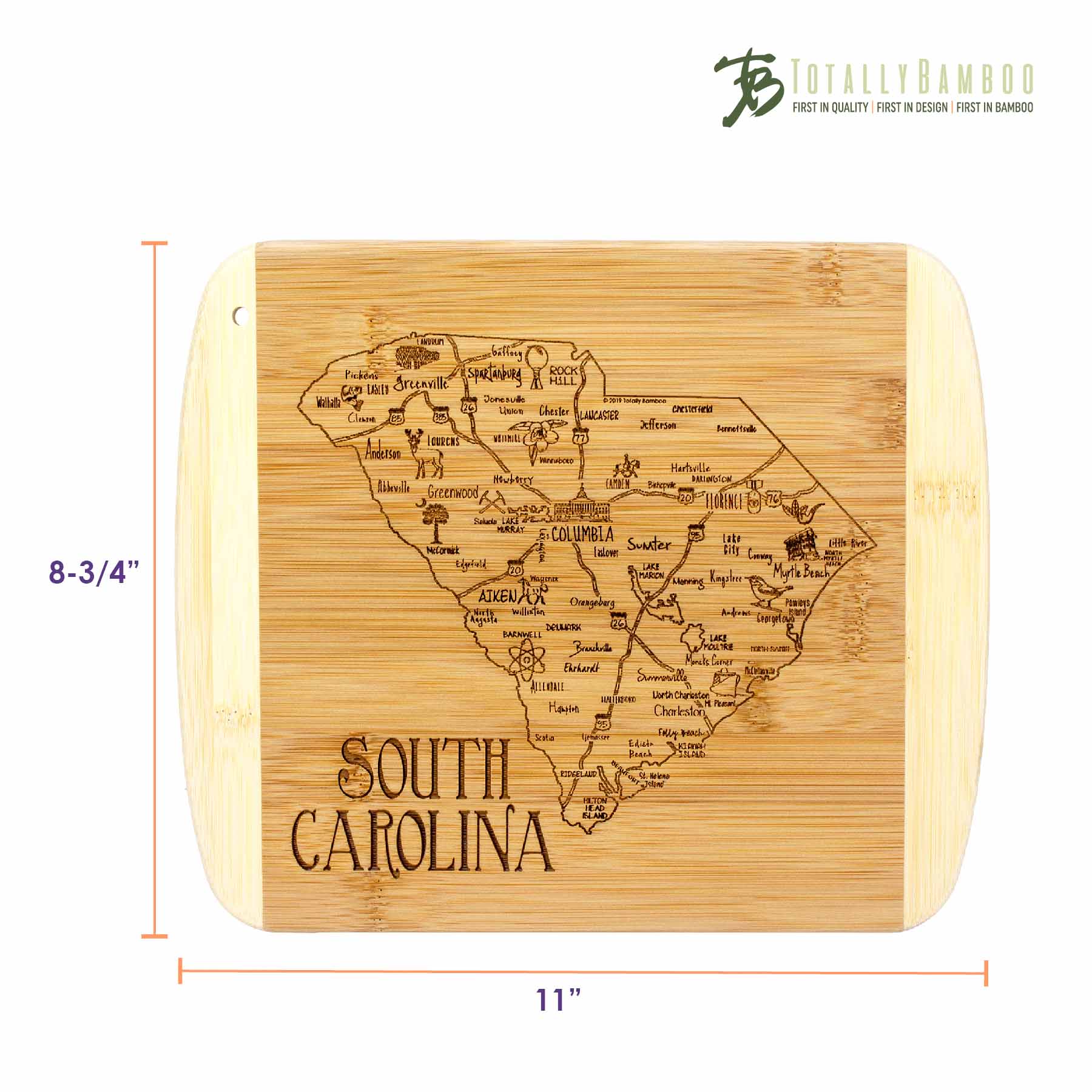totally-bamboo-a-slice-of-life-south-carolina-cutting-board-11-x-8-3-4 image 6