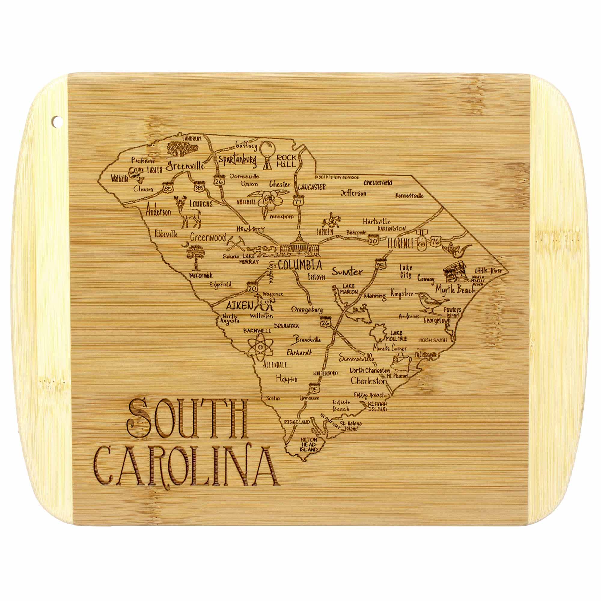 totally-bamboo-a-slice-of-life-south-carolina-cutting-board-11-x-8-3-4 image 1