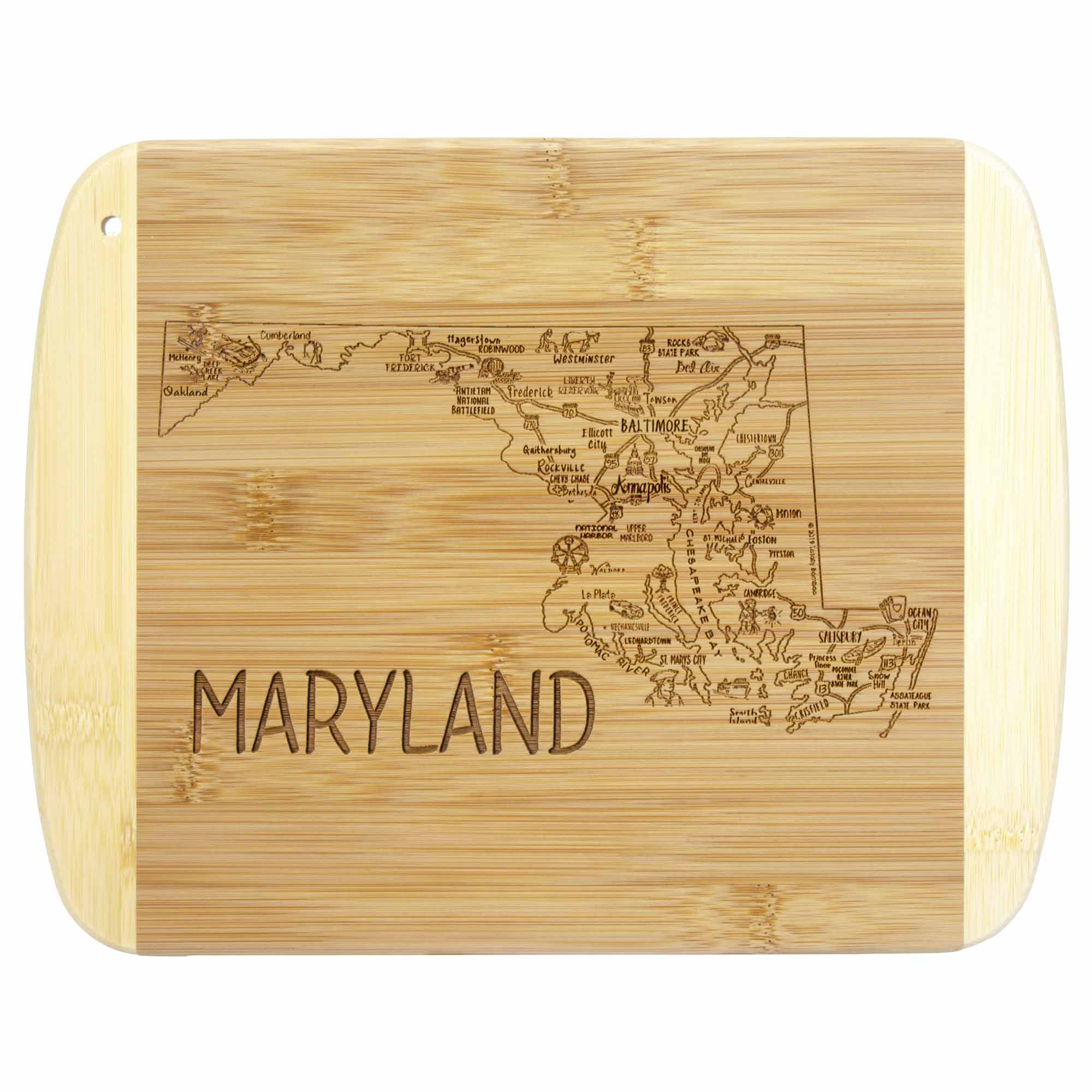 totally-bamboo-a-slice-of-life-maryland-cutting-board-11-x-8-3-4 image 1