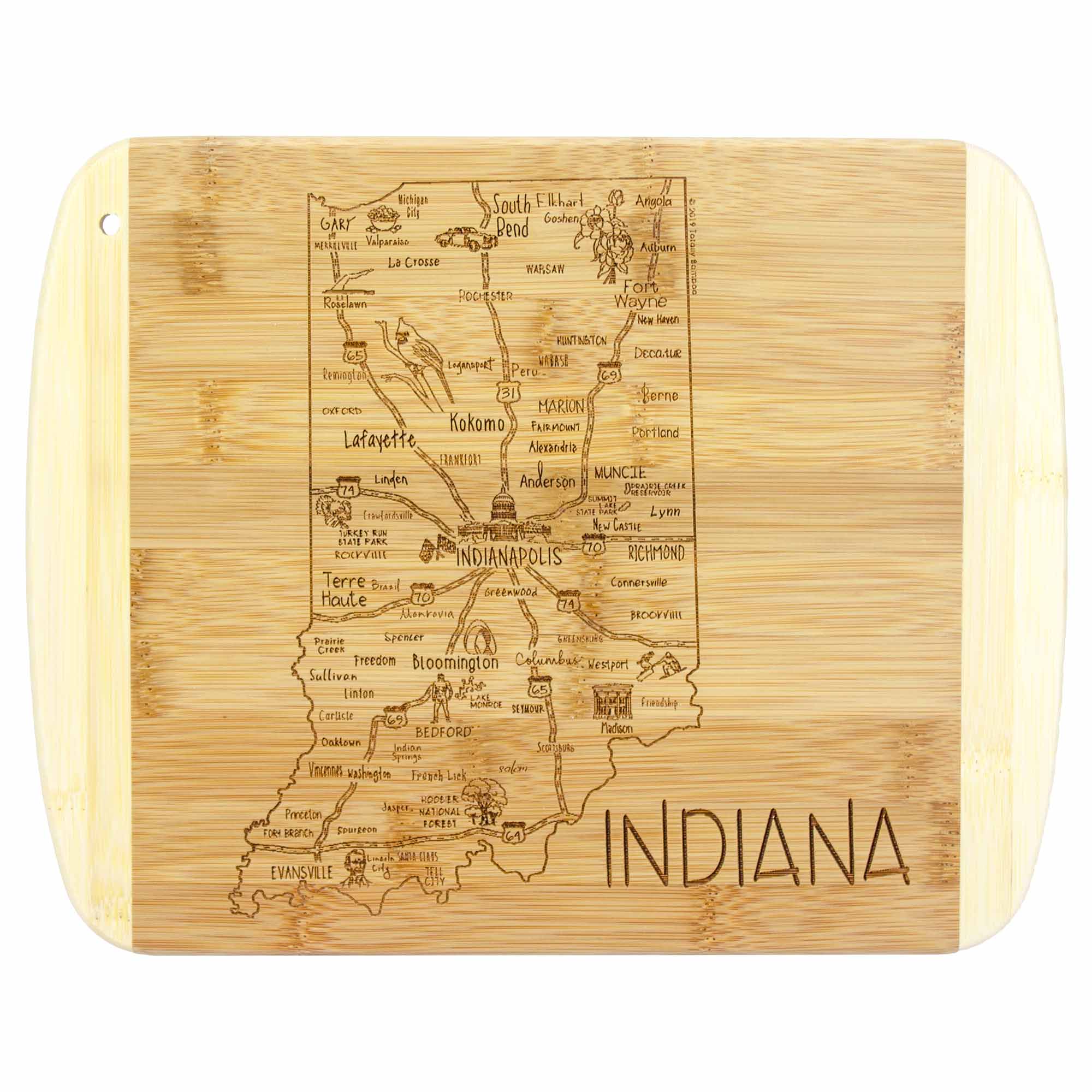 totally-bamboo-a-slice-of-life-indiana-cutting-board-11-x-8-75 image 1