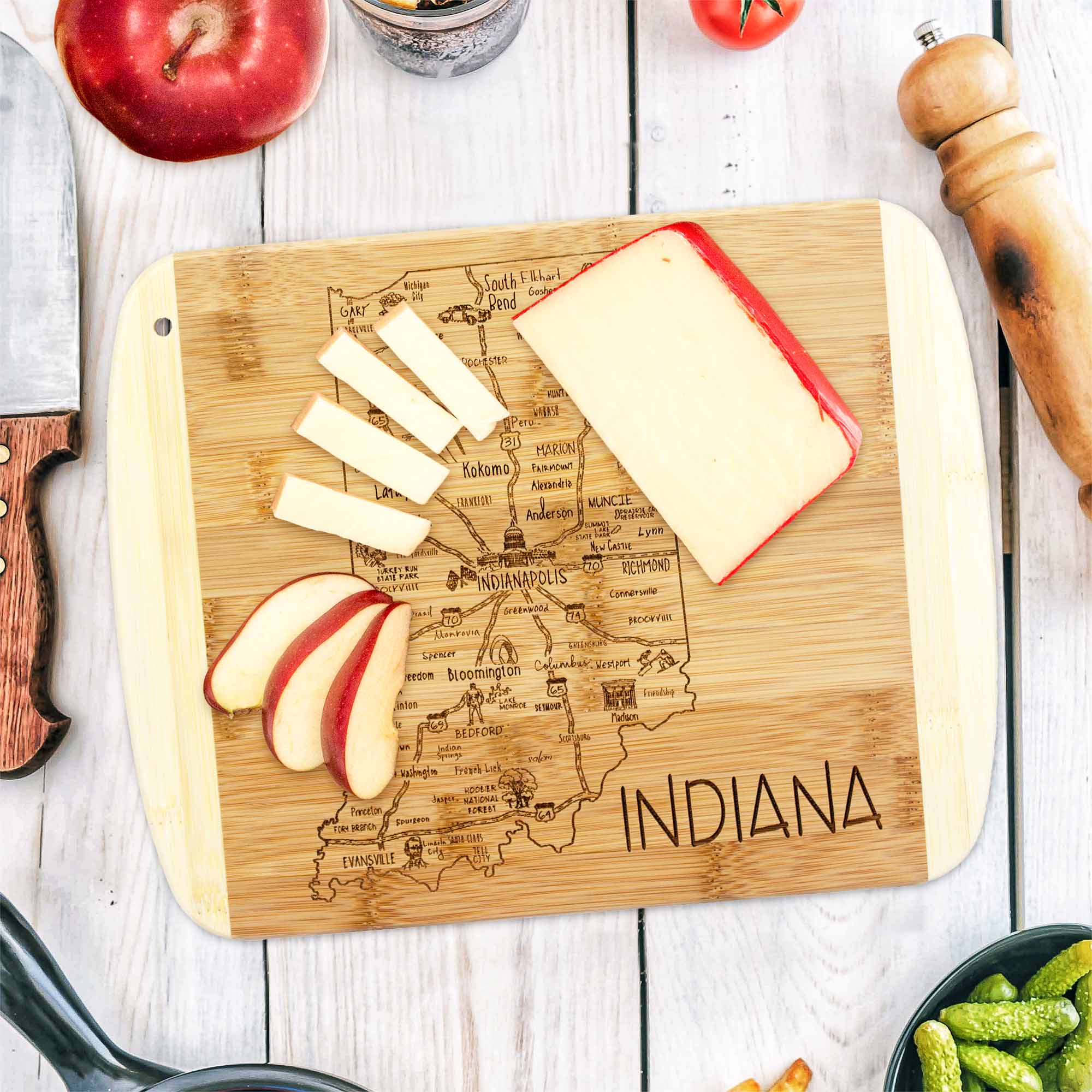 totally-bamboo-a-slice-of-life-indiana-cutting-board-11-x-8-75 image 2