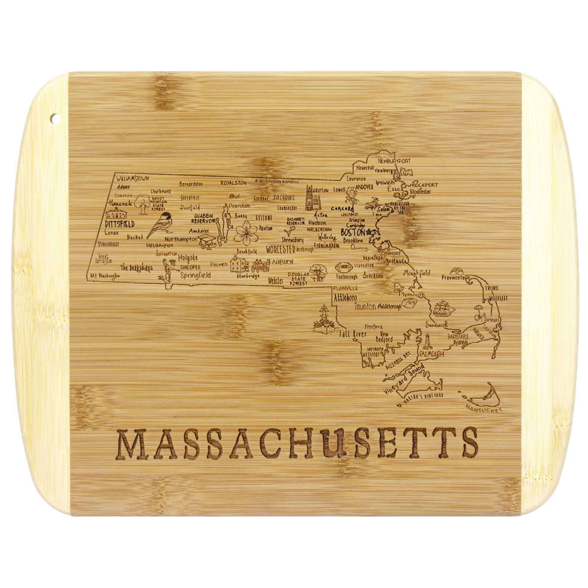 totally-bamboo-a-slice-of-life-massachusetts-cutting-board-laser-engraved-cities image 1