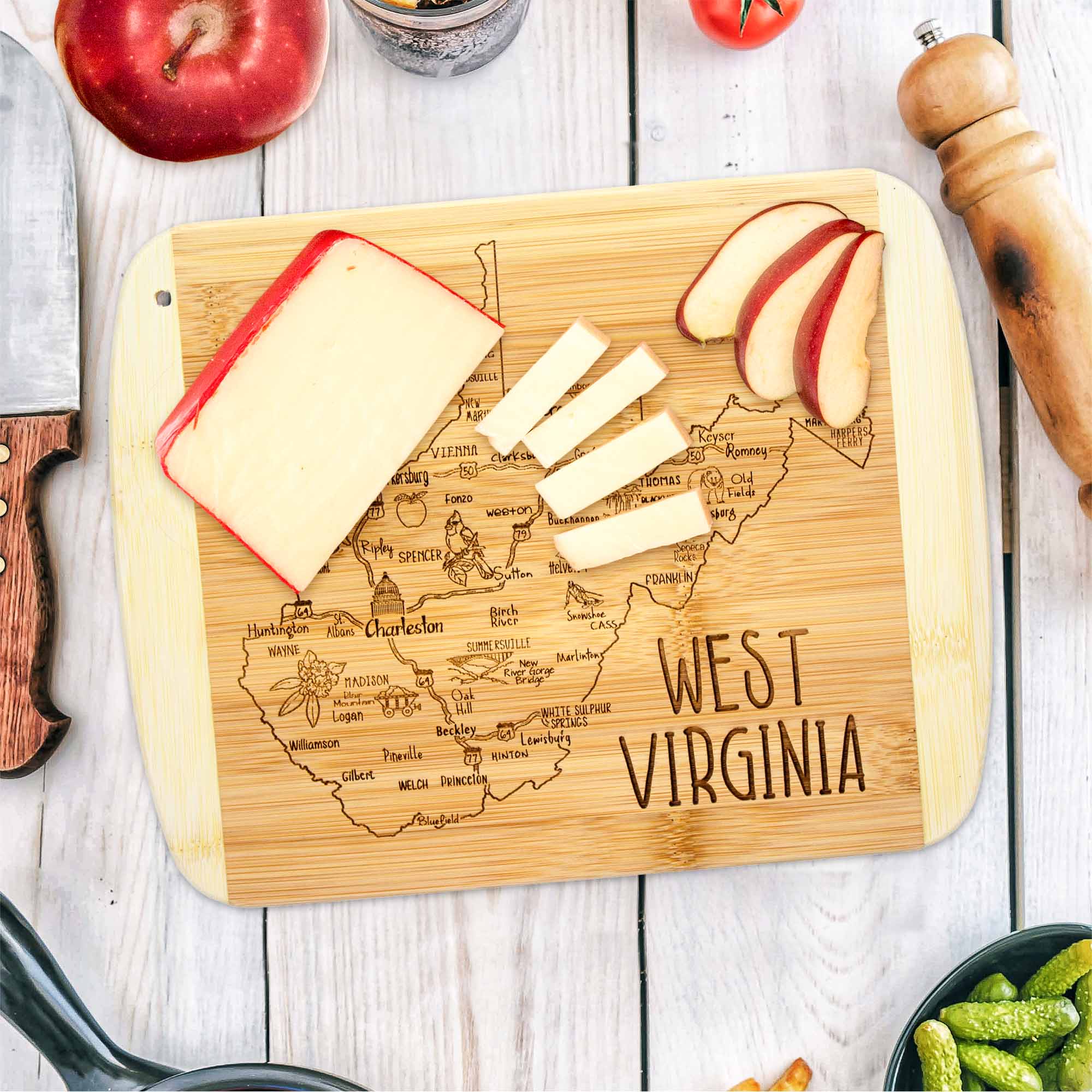 totally-bamboo-a-slice-of-life-west-virginia-cutting-board-11-x-8-75-inches image 2