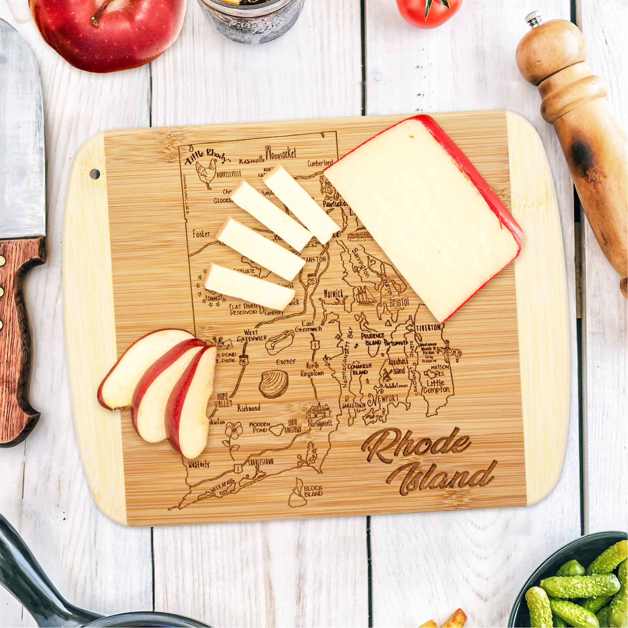 totally-bamboo-a-slice-of-life-rhode-island-cutting-board-11-x-8-3-4-with-laser- image 2