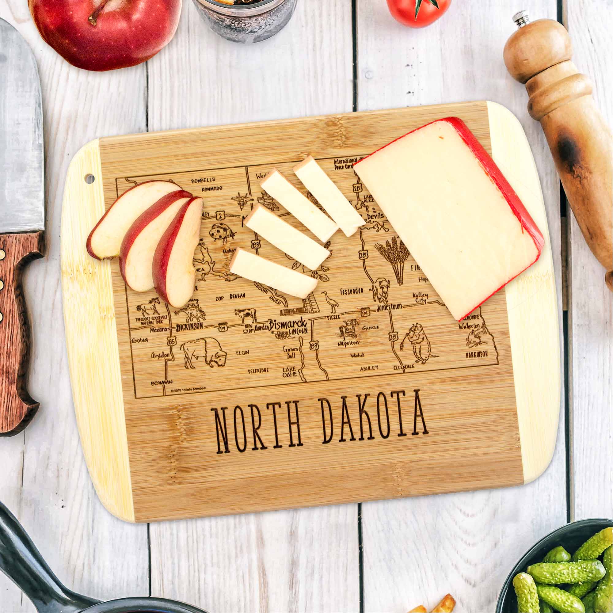 totally-bamboo-a-slice-of-life-north-dakota-cutting-board-11-x-8-3-4 image 2