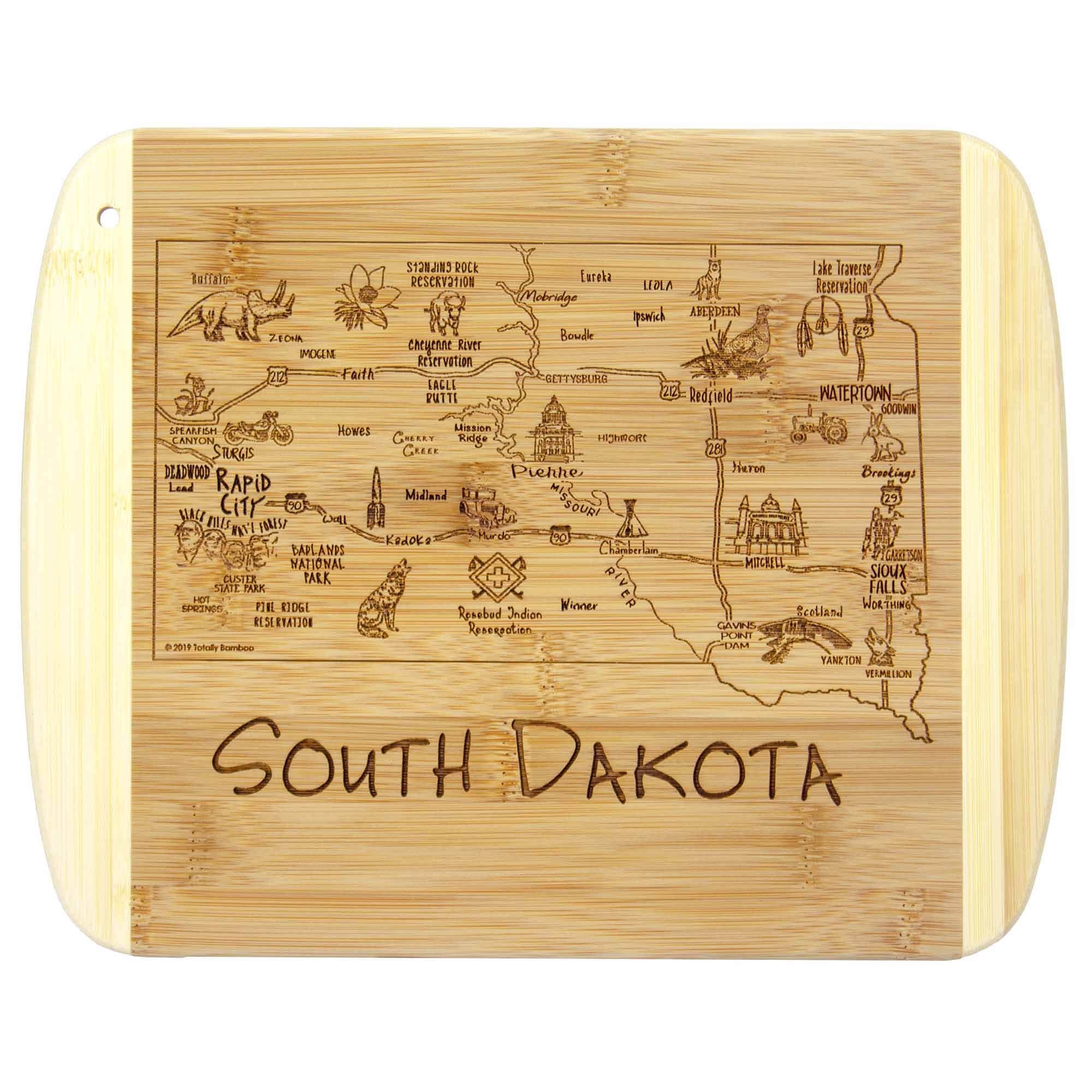 totally-bamboo-a-slice-of-life-south-dakota-cutting-board-11-x-8-3-4 image 1