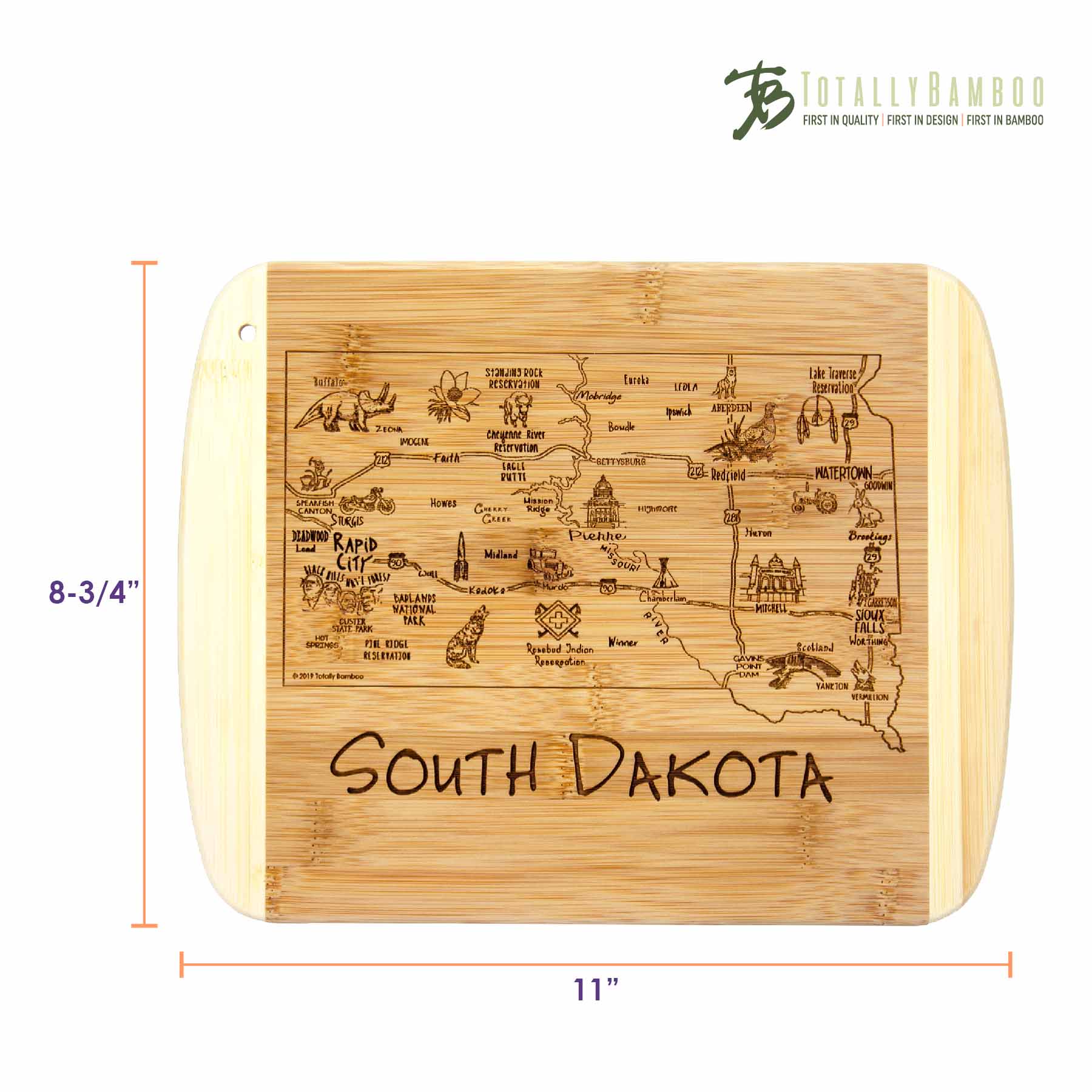 totally-bamboo-a-slice-of-life-south-dakota-cutting-board-11-x-8-3-4 image 6