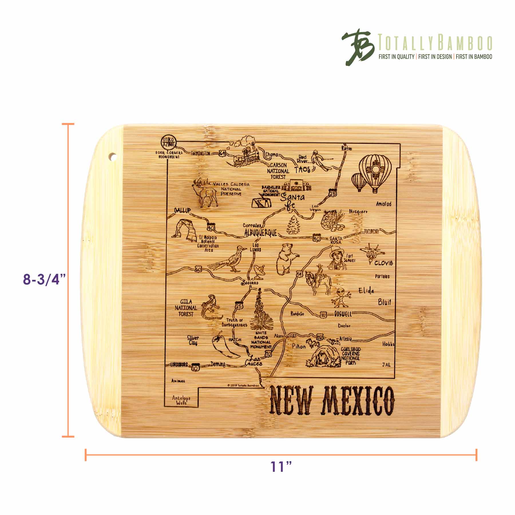 totally-bamboo-a-slice-of-life-new-mexico-cutting-board-11-x-8-3-4-laser-engrave image 6