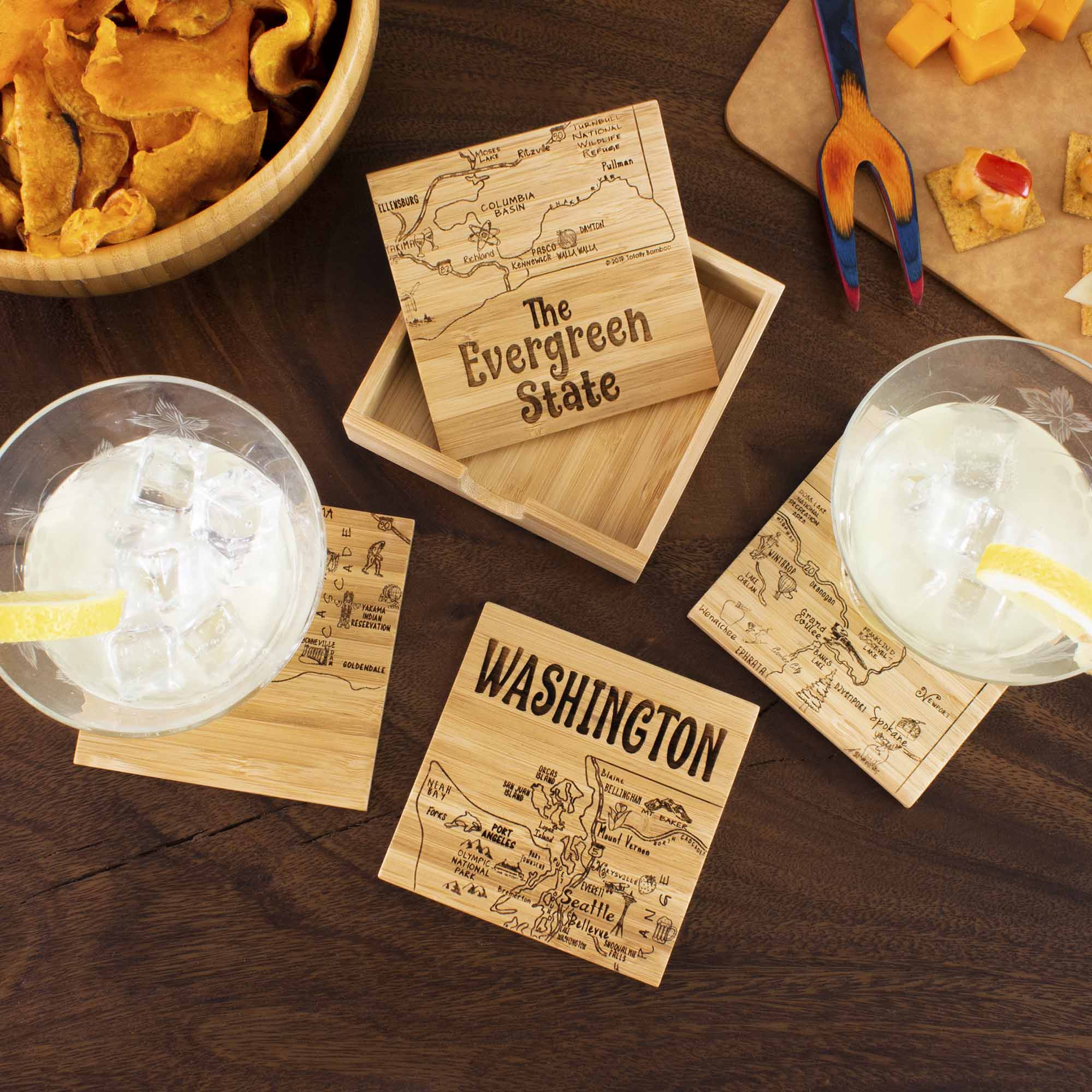 totally-bamboo-4-piece-washington-puzzle-coaster-set-with-case image 3
