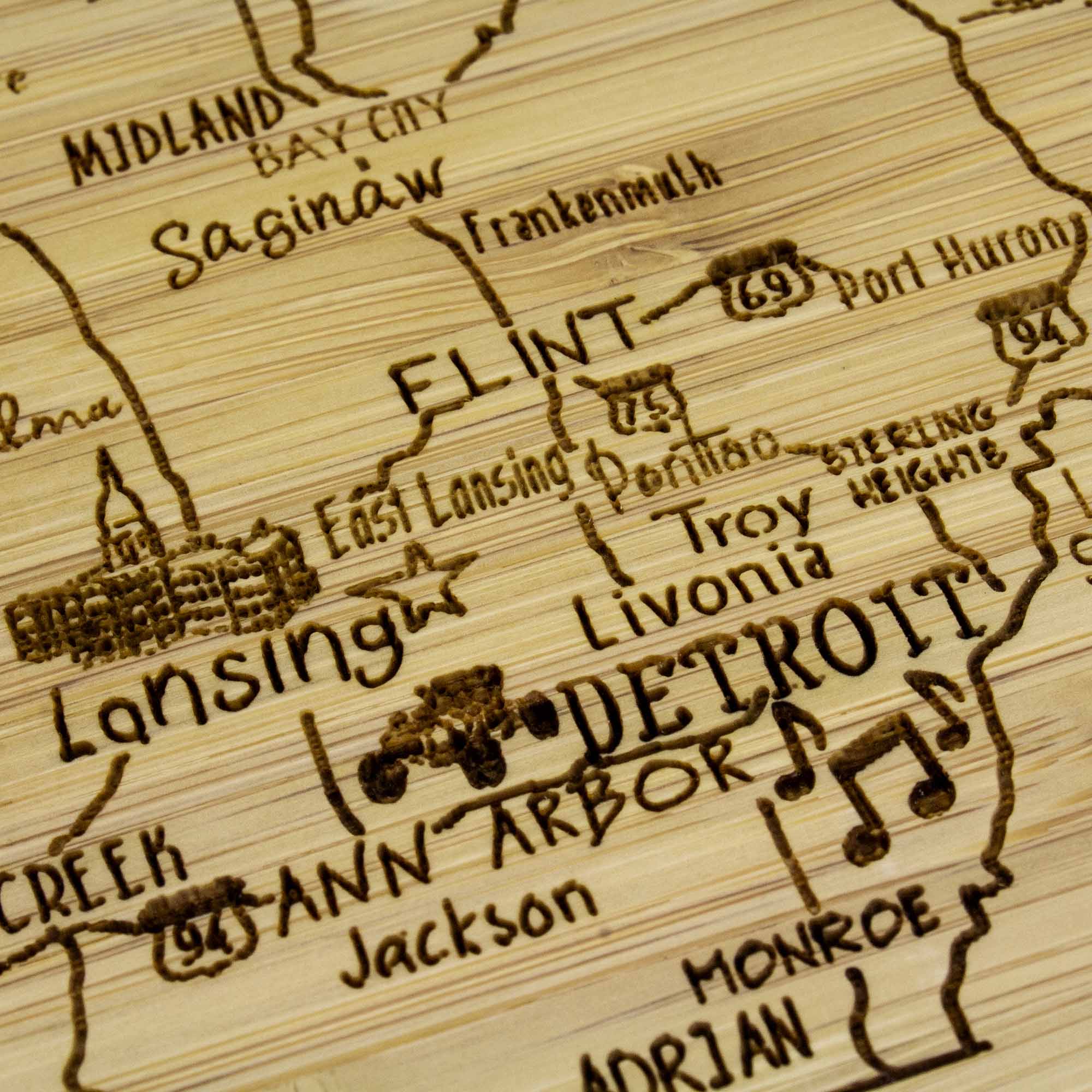 totally-bamboo-michigan-4-piece-puzzle-coaster-set-with-storage-case image 5