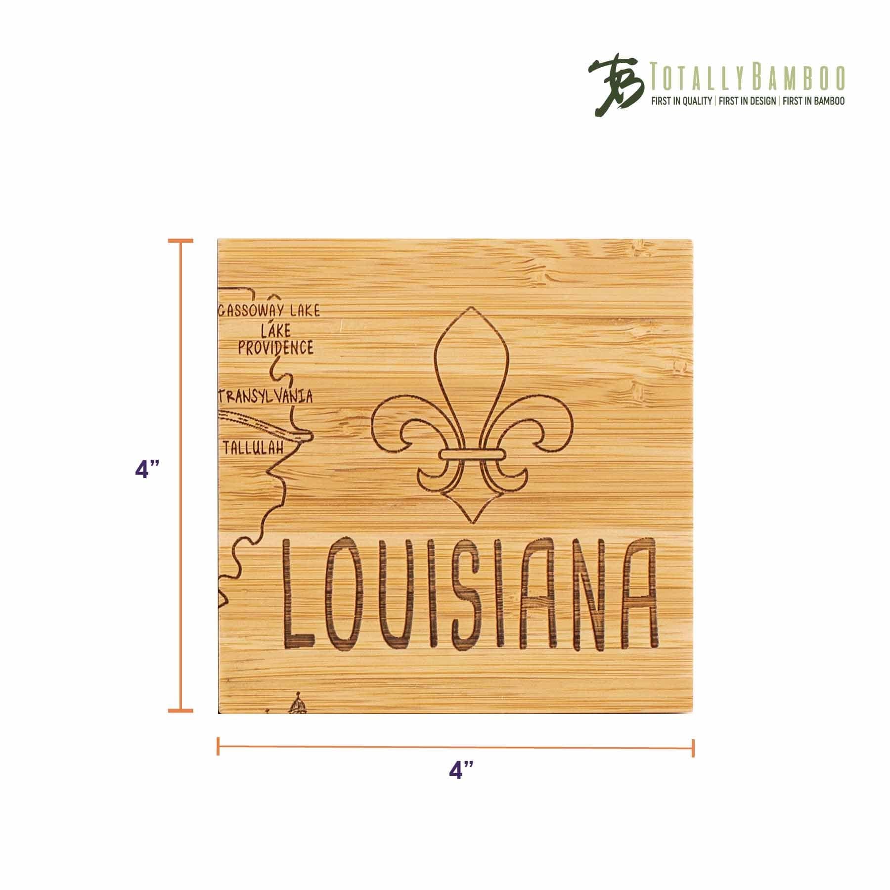 totally-bamboo-4-piece-louisiana-puzzle-coaster-set-with-case image 7