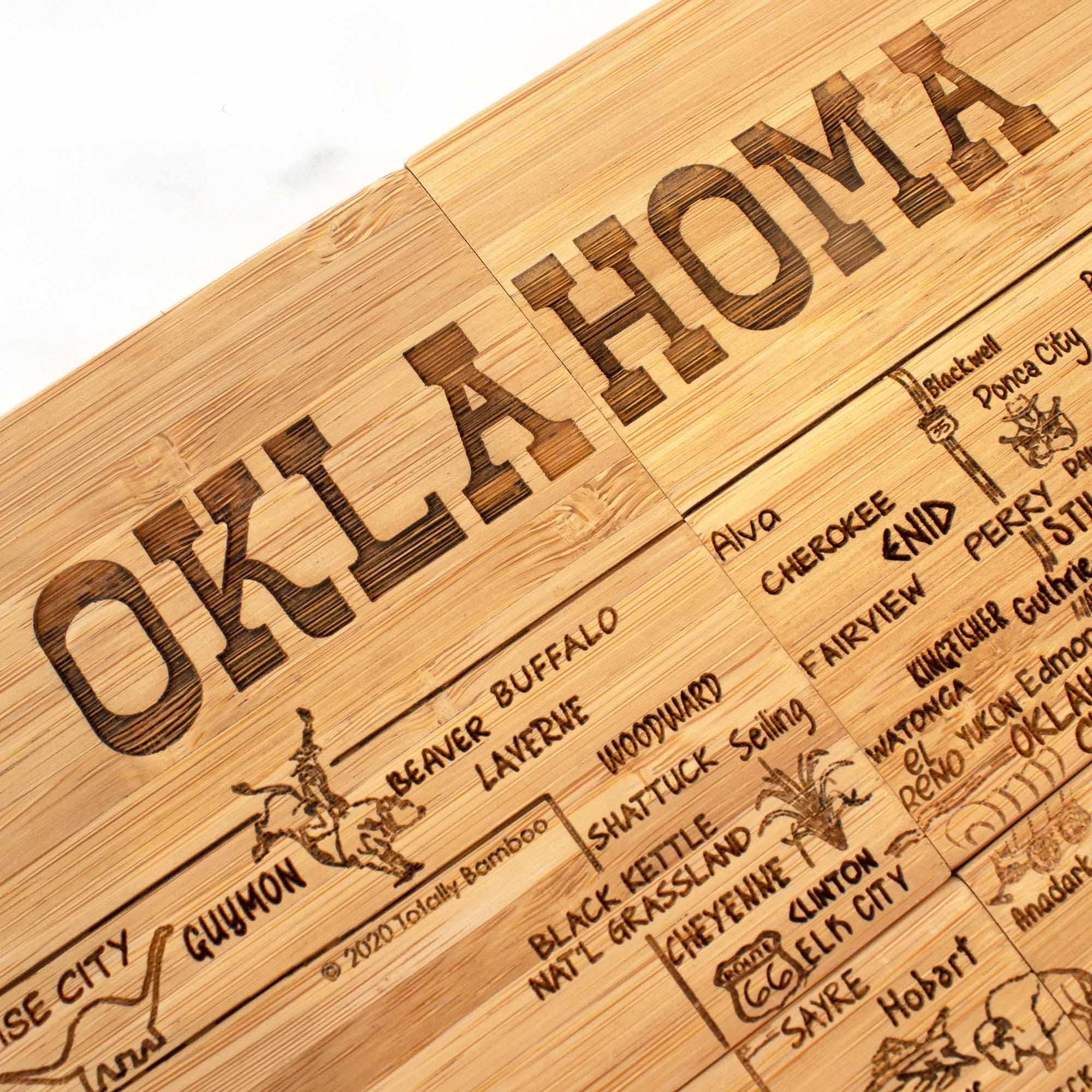 totally-bamboo-4-piece-oklahoma-puzzle-coaster-set-with-case image 4