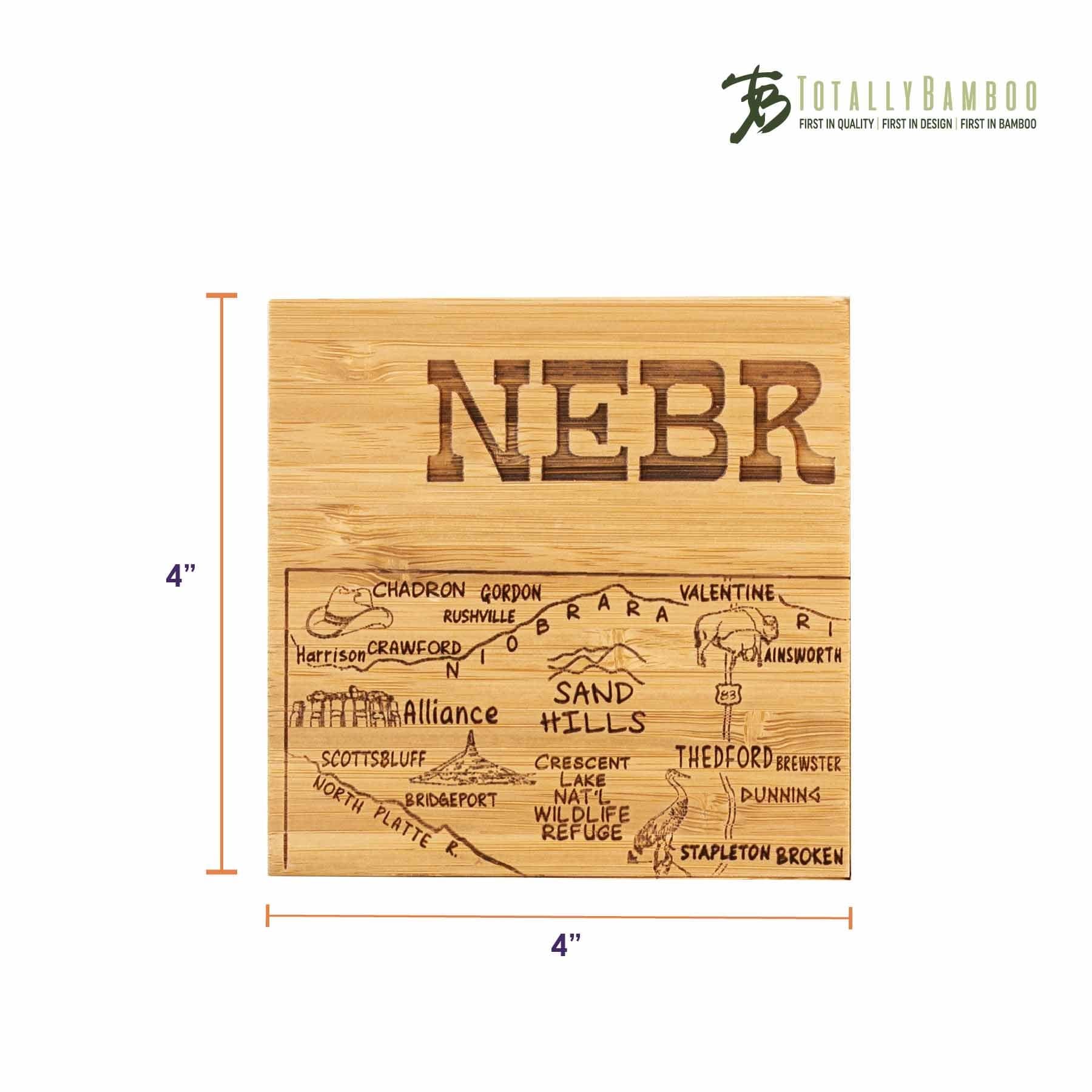 totally-bamboo-4-piece-nebraska-puzzle-coaster-set-with-case image 7
