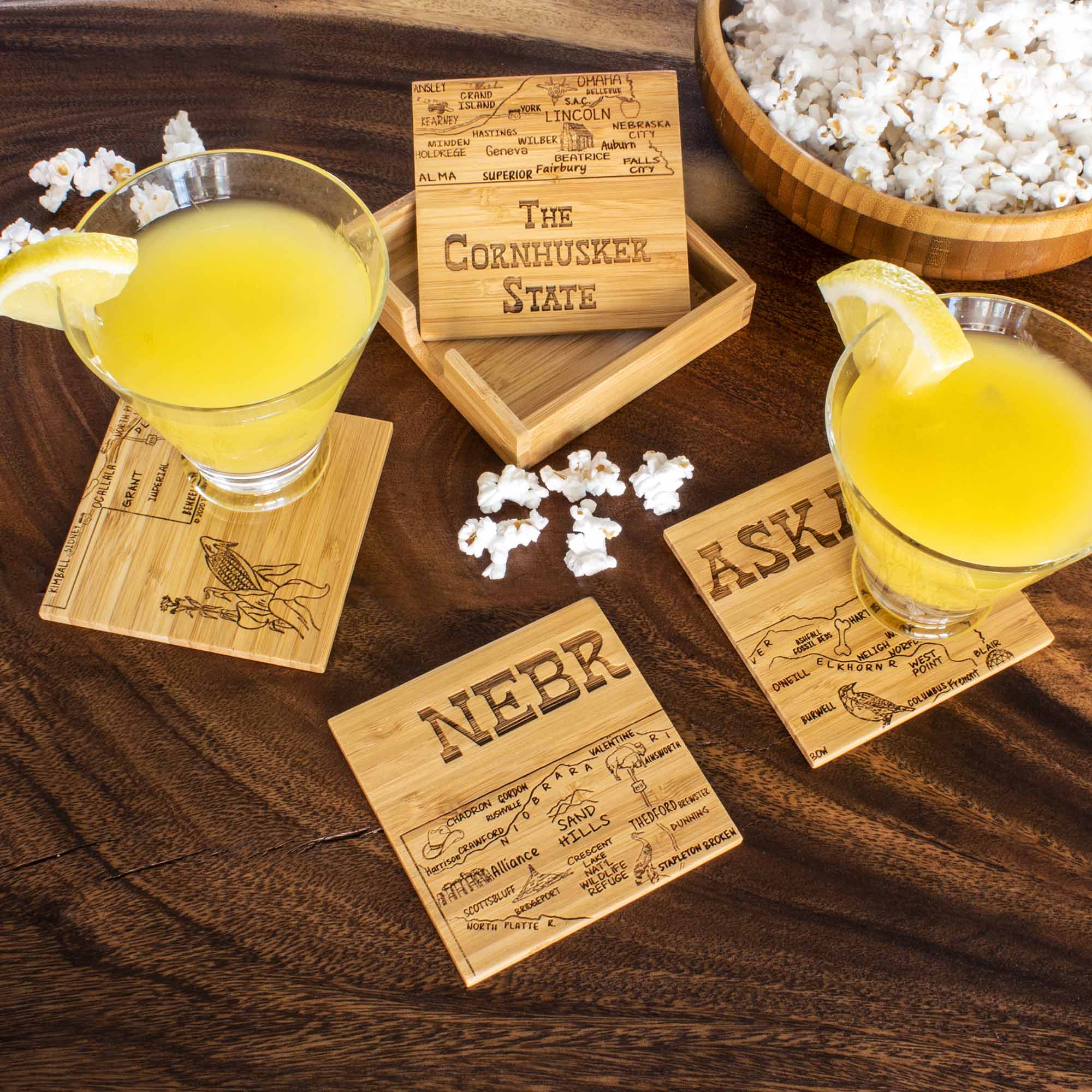 totally-bamboo-4-piece-nebraska-puzzle-coaster-set-with-case image 3