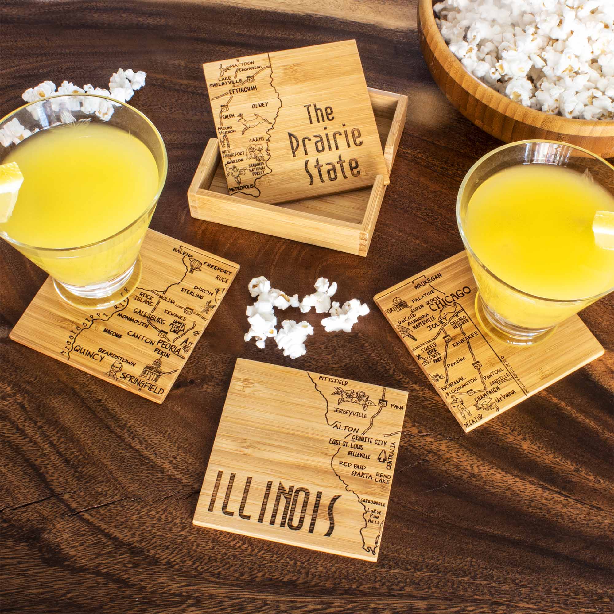 totally-bamboo-4-piece-illinois-puzzle-coaster-set-with-case image 3