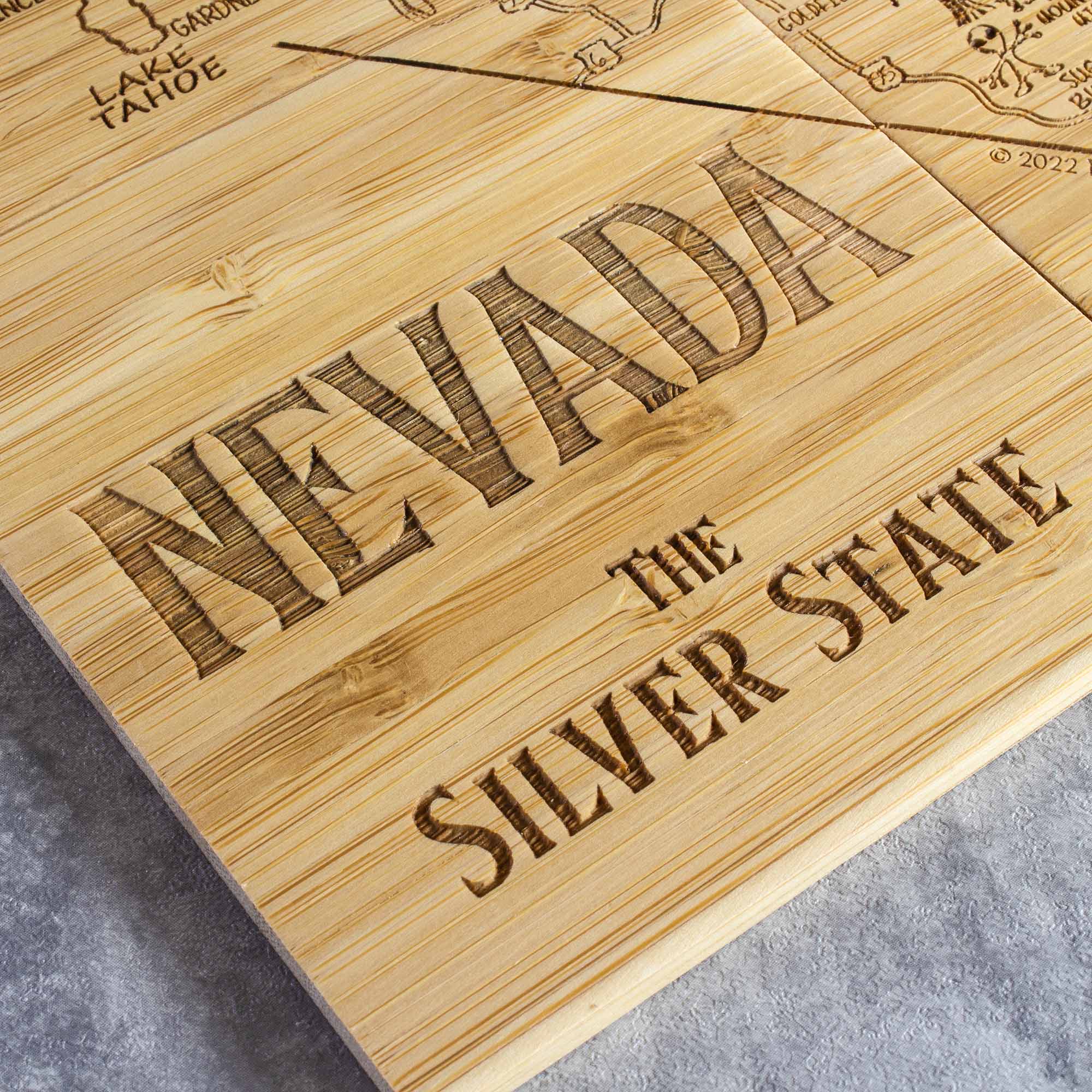 totally-bamboo-4-piece-nevada-puzzle-coaster-set-with-bamboo-case-laser-engraved image 5