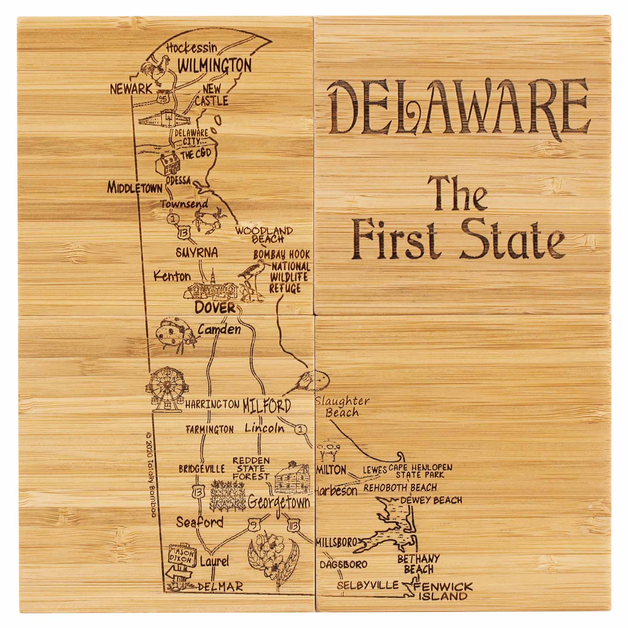 totally-bamboo-4-piece-delaware-puzzle-coaster-set-with-case image 2