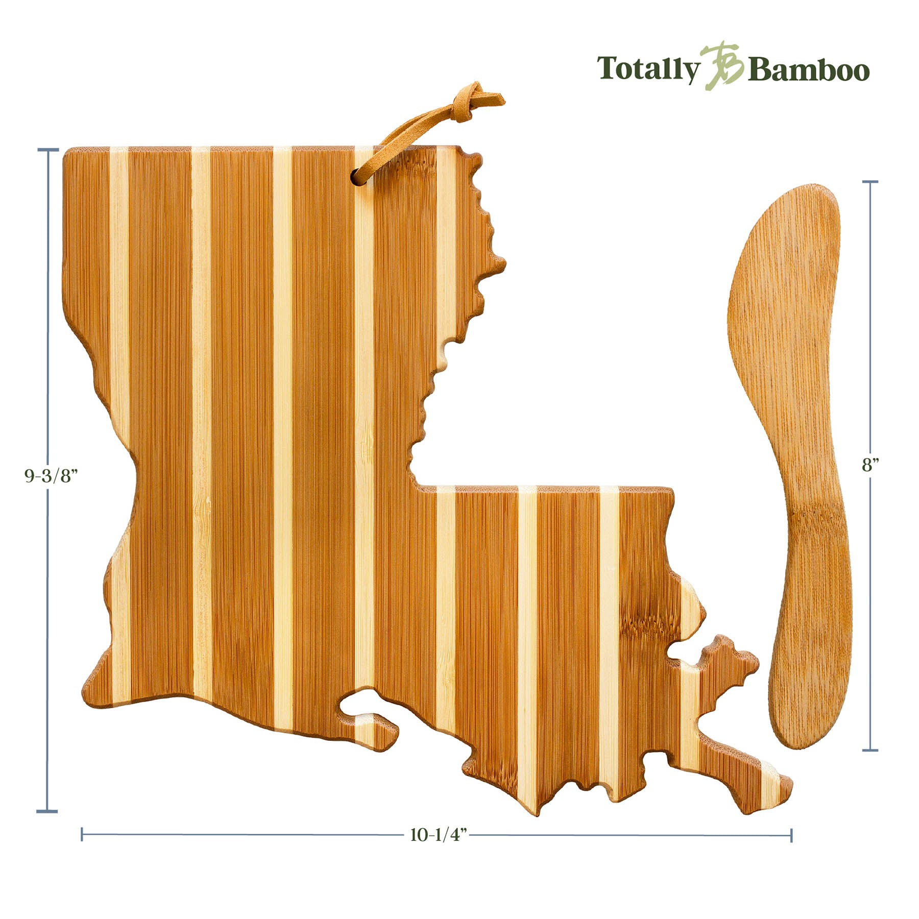 totally-bamboo-louisiana-serving-board-with-spreader-knife-gift-set image 6