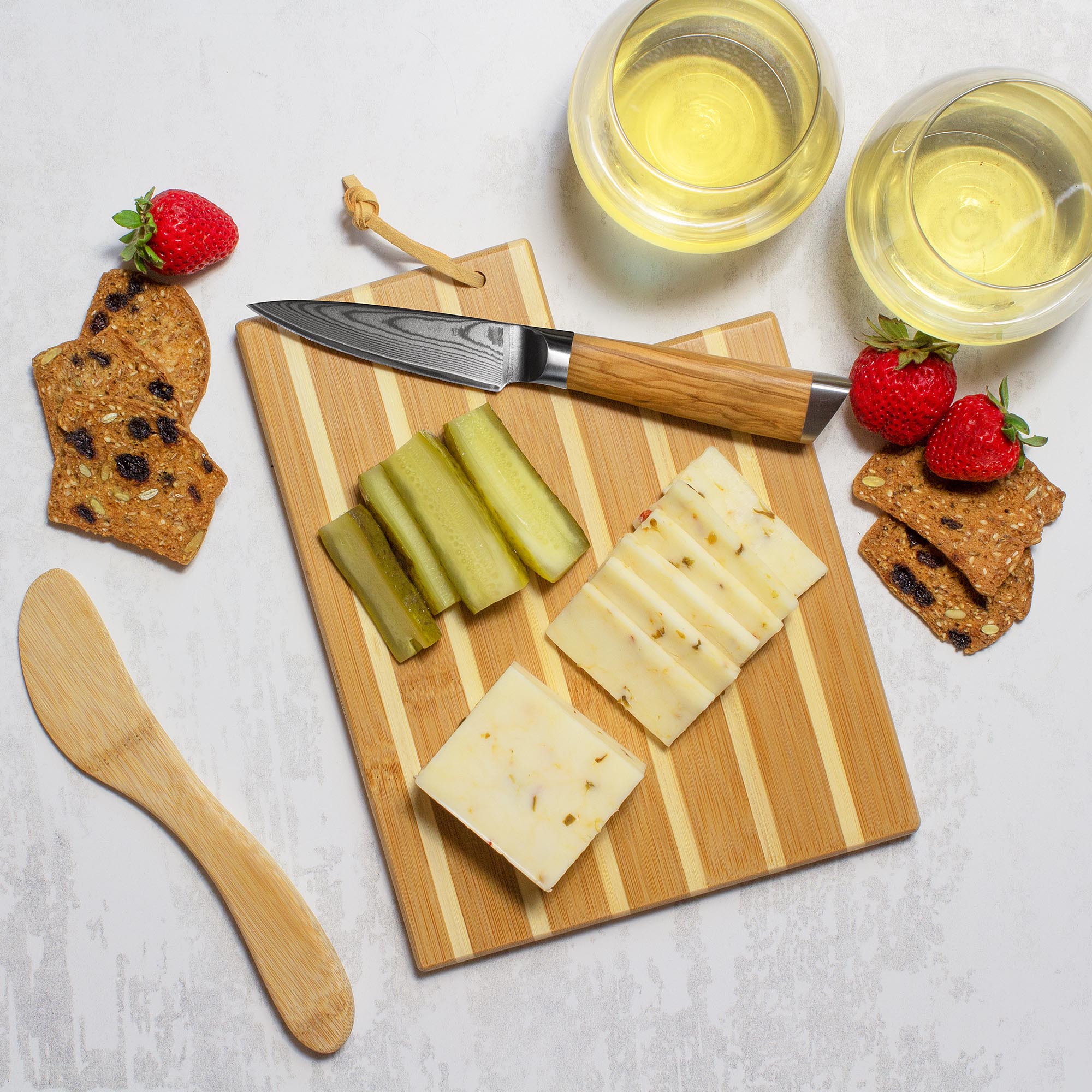 totally-bamboo-utah-serving-board-with-spreader-knife-gift-set image 4