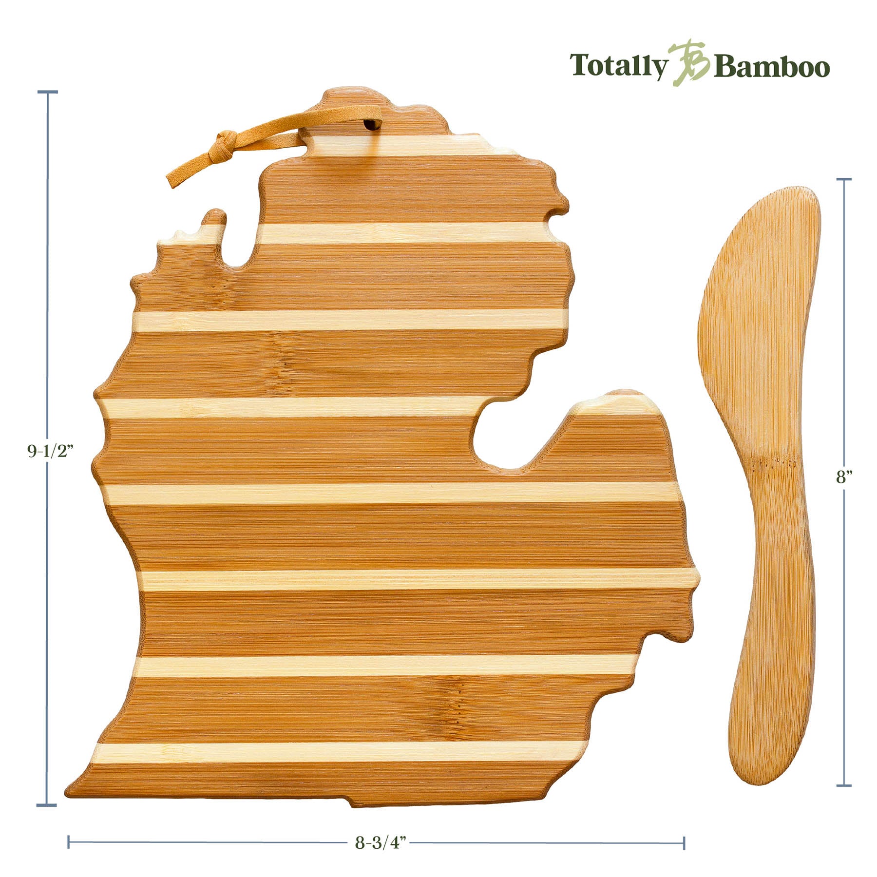 totally-bamboo-michigan-serving-board-with-spreader-knife-gift-set-bamboo-charcu image 6