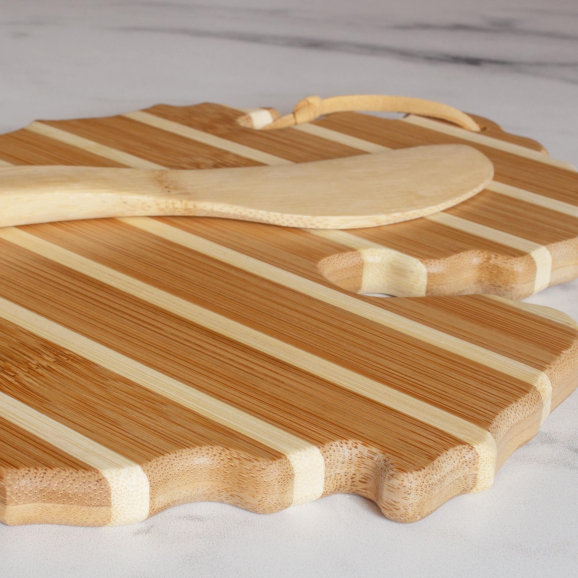 totally-bamboo-michigan-serving-board-with-spreader-knife-gift-set-bamboo-charcu image 5