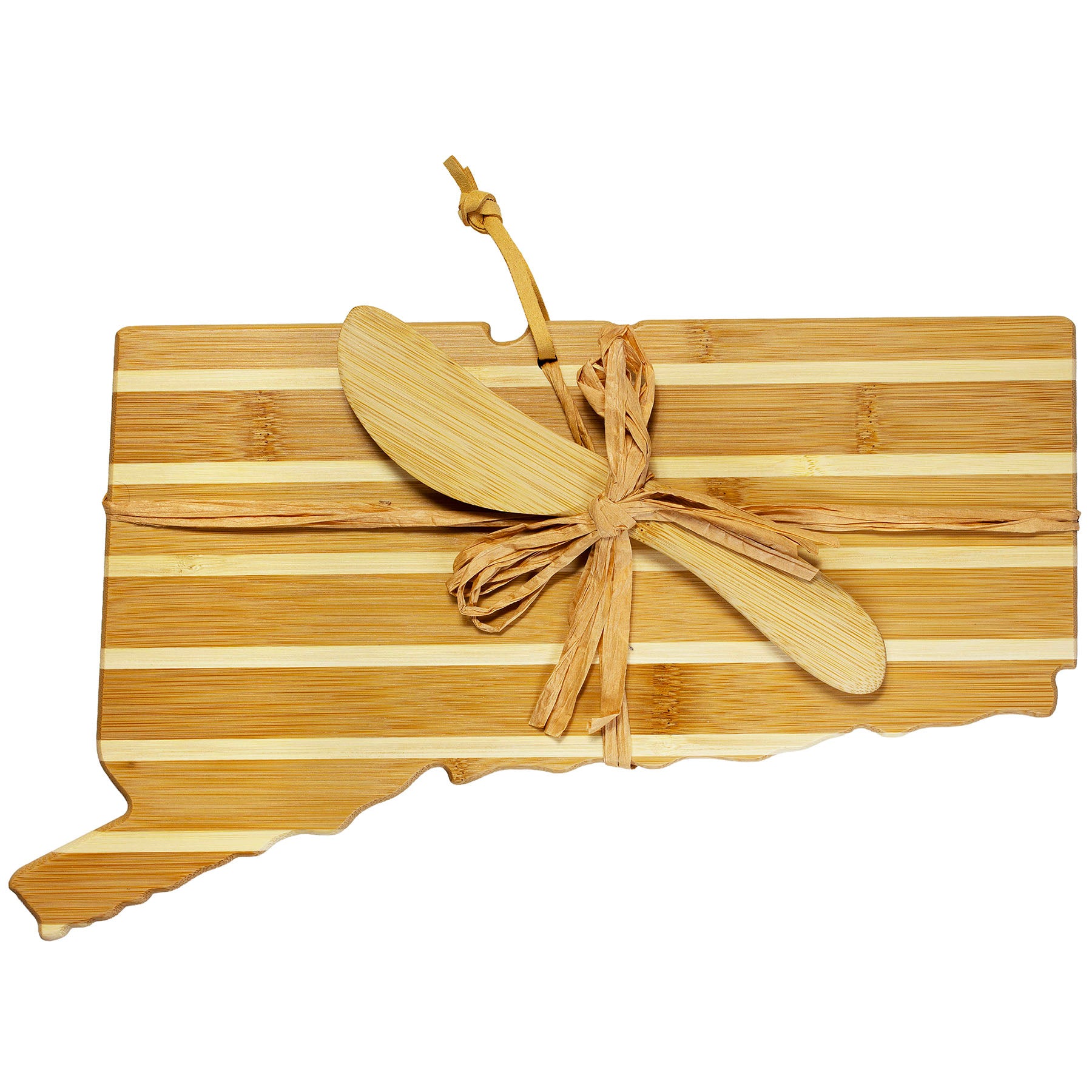 totally-bamboo-connecticut-serving-board-with-spreader-knife-gift-set image 3