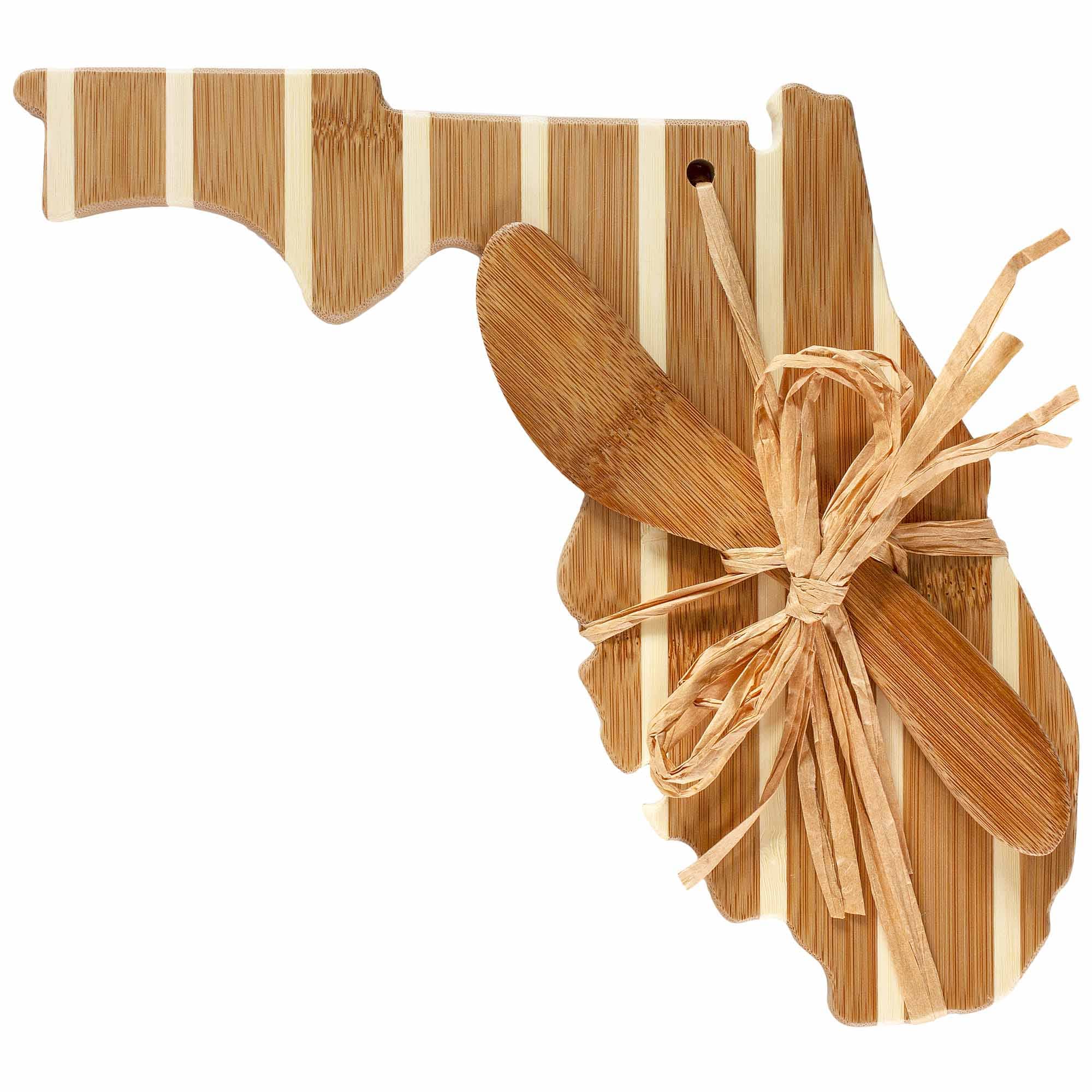 totally-bamboo-florida-serving-board-with-spreader-knife-gift-set image 3