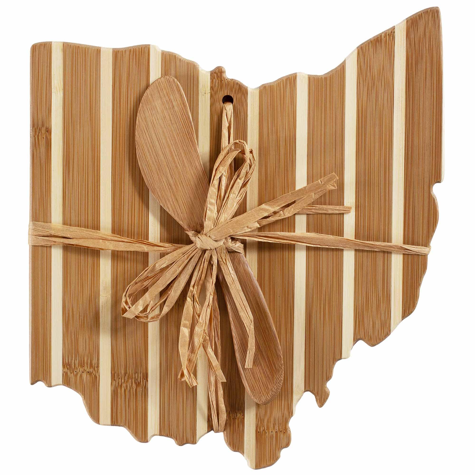totally-bamboo-ohio-serving-board-with-spreader-knife-gift-set image 3
