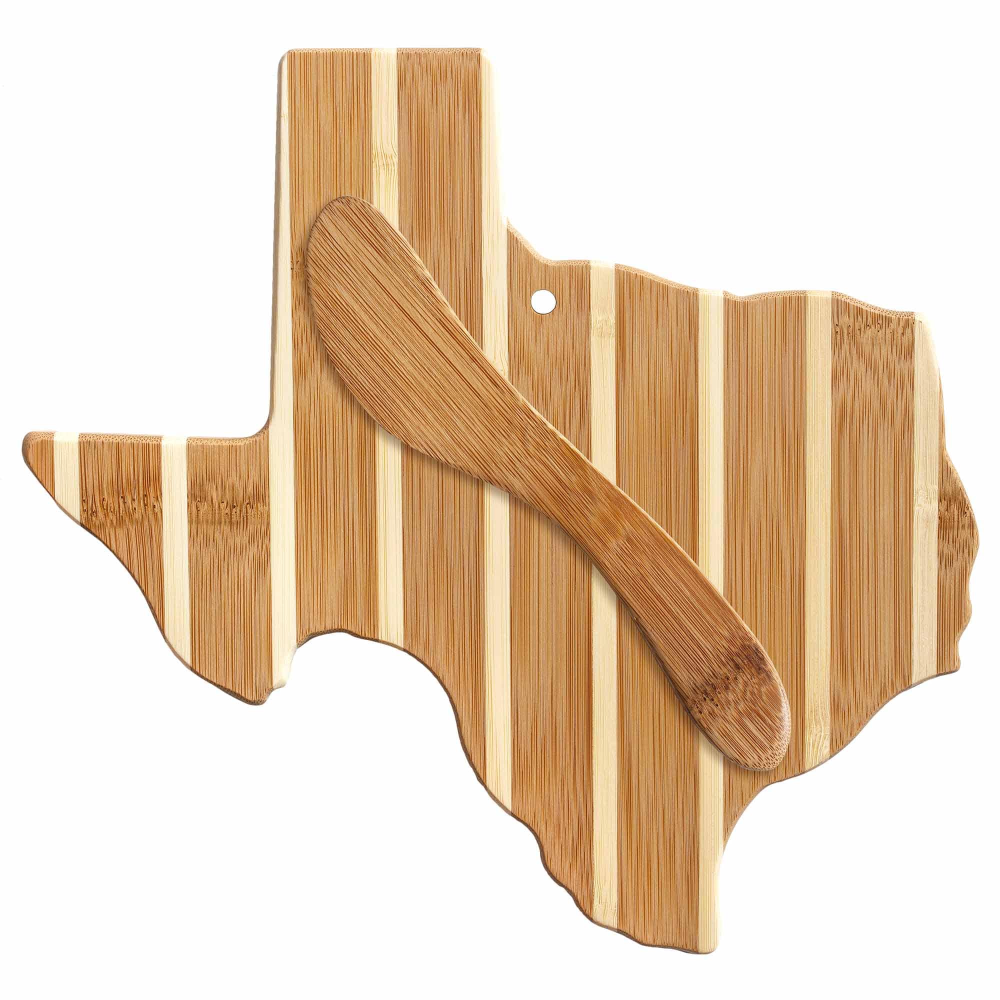 totally-bamboo-texas-serving-board-with-spreader-knife-gift-set image 1