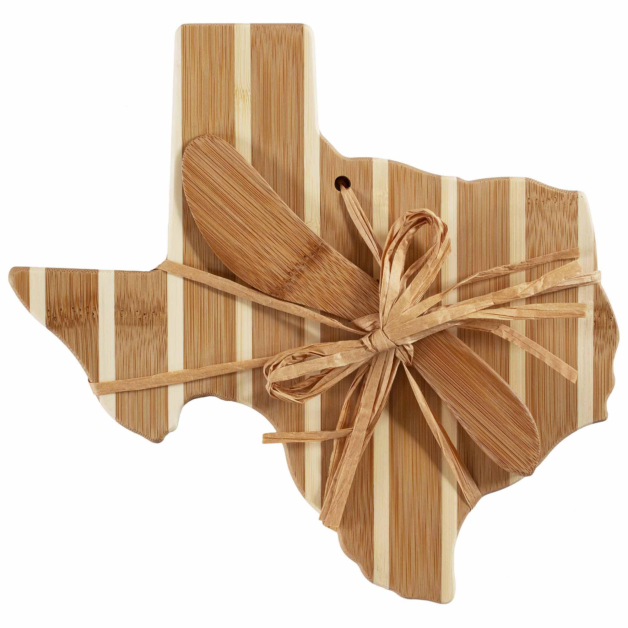 totally-bamboo-texas-serving-board-with-spreader-knife-gift-set image 3