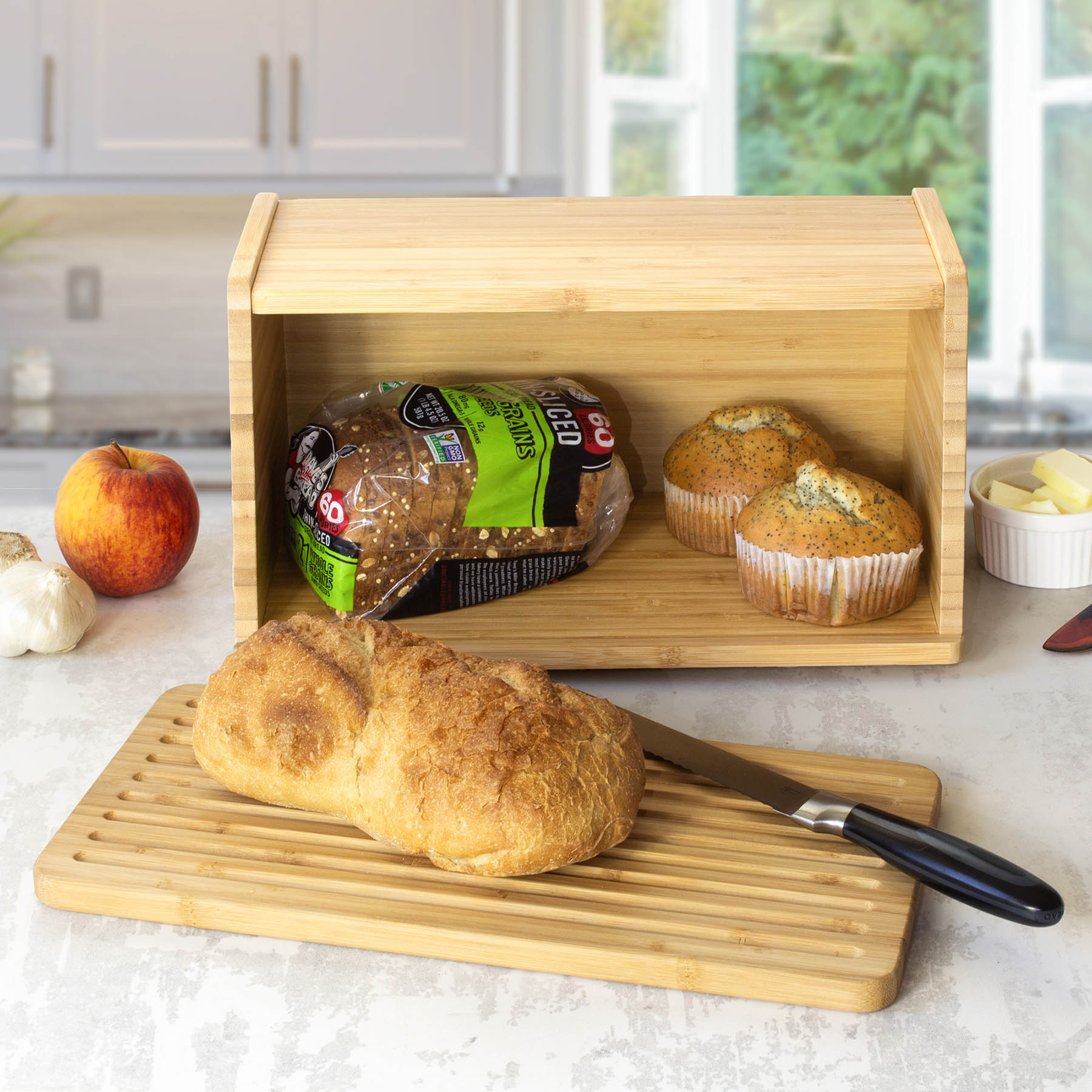 totally-bamboo-crumb-catcher-bread-box image 2