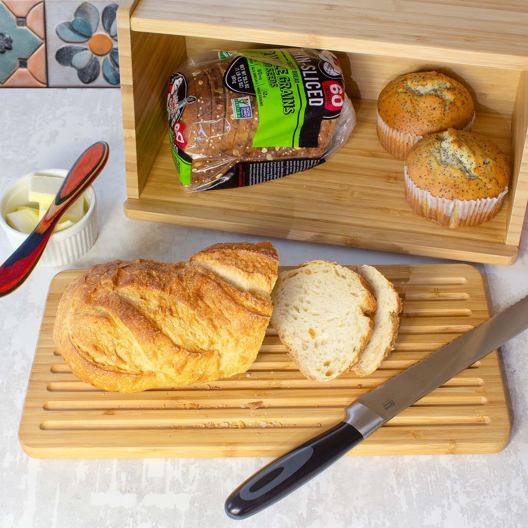 totally-bamboo-crumb-catcher-bread-box image 4