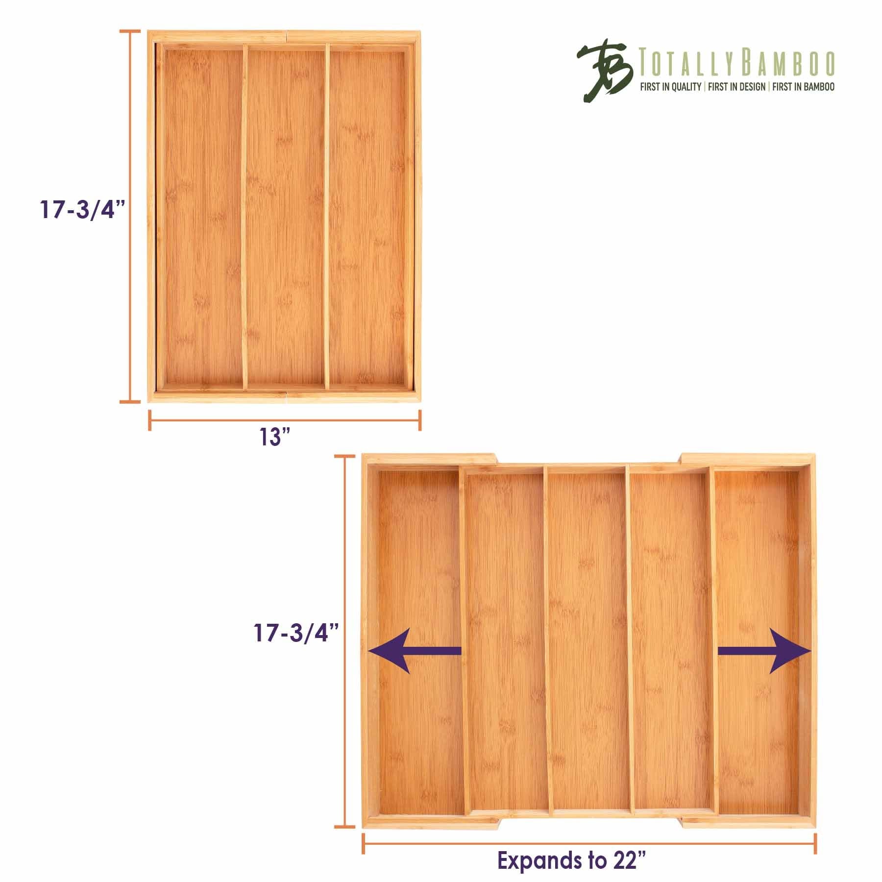 totally-bamboo-expandable-drawer-organizer-5-compartments image 7