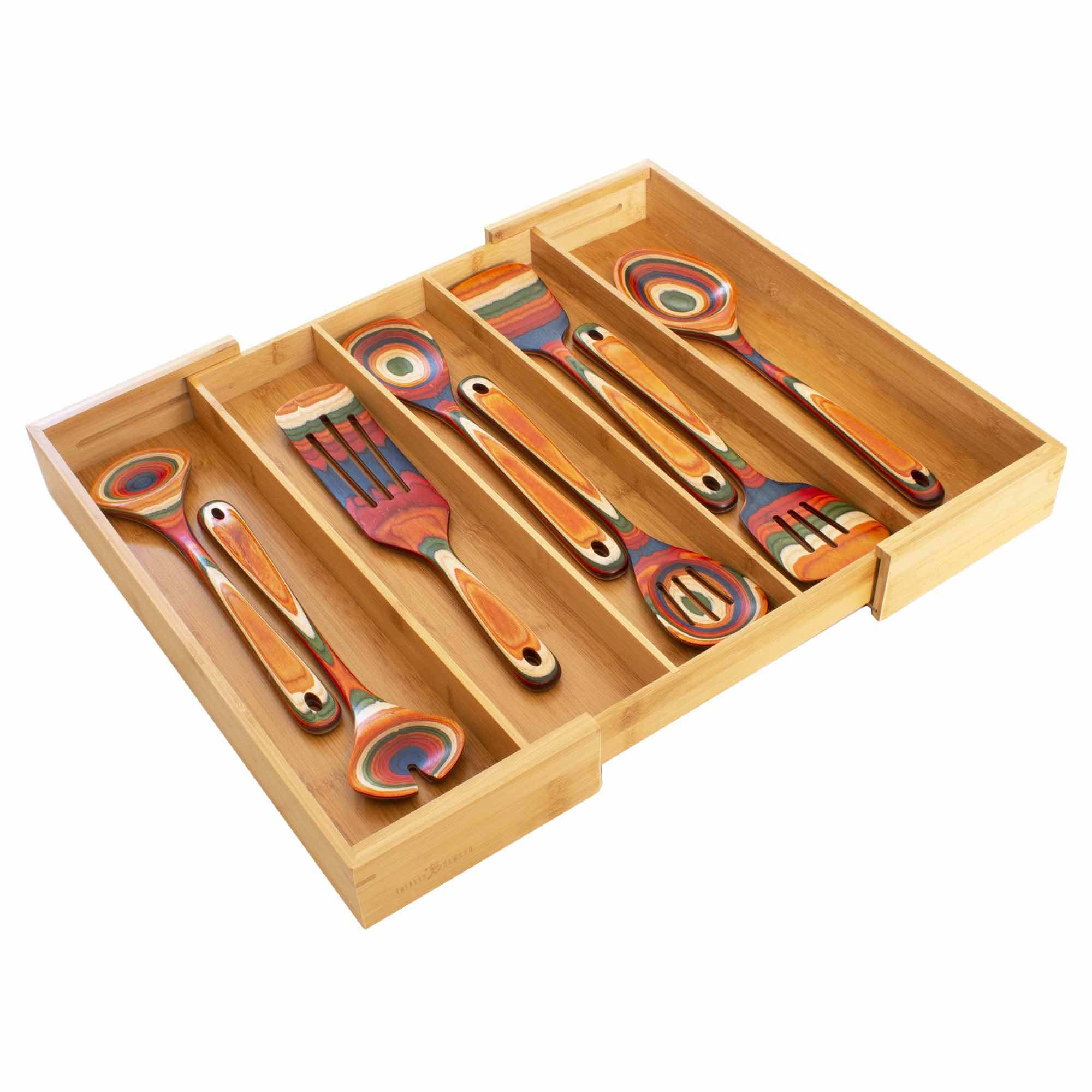totally-bamboo-expandable-drawer-organizer-5-compartments image 5