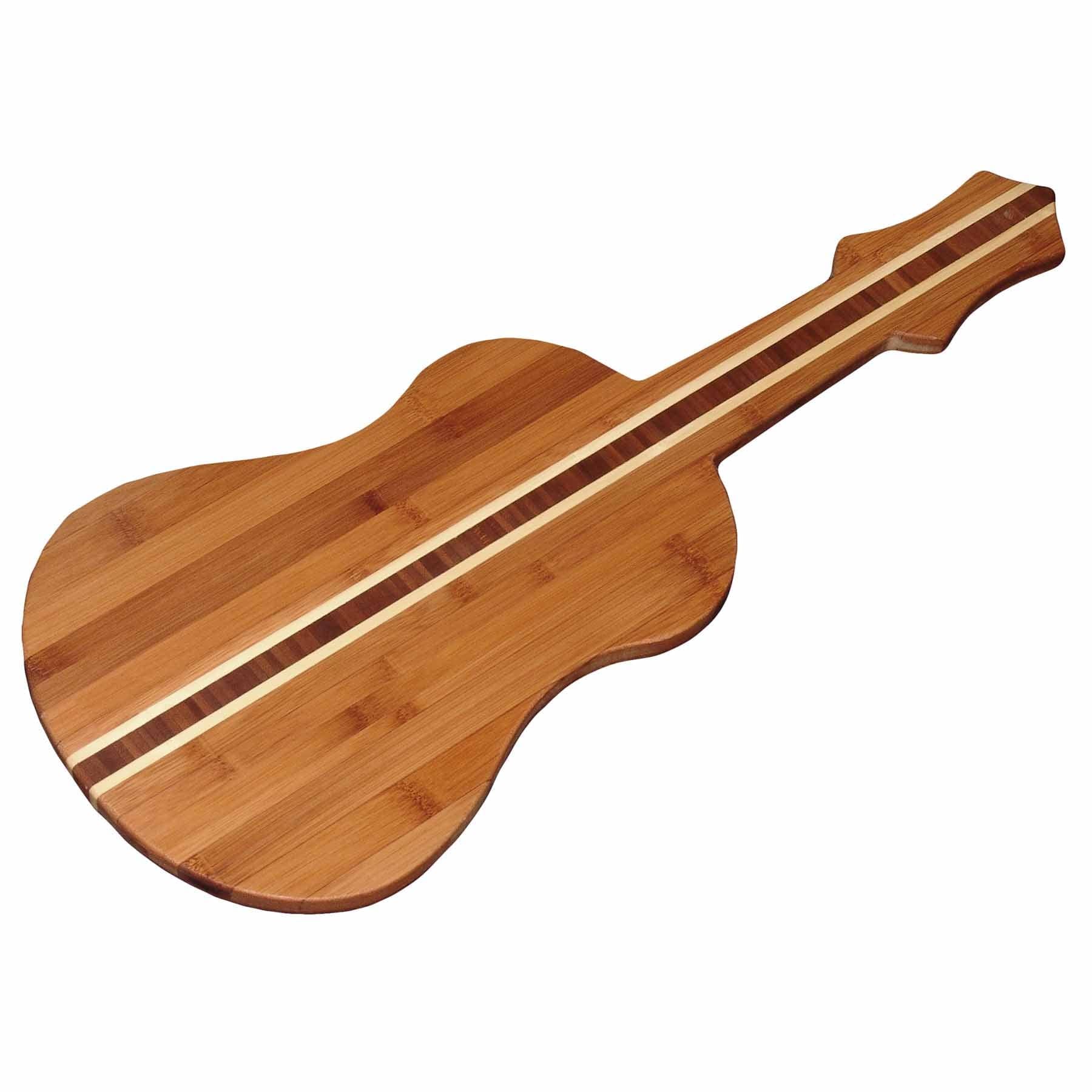 totally-bamboo-ukulele-shaped-cutting-board-22-x-9-bamboo-board image 4