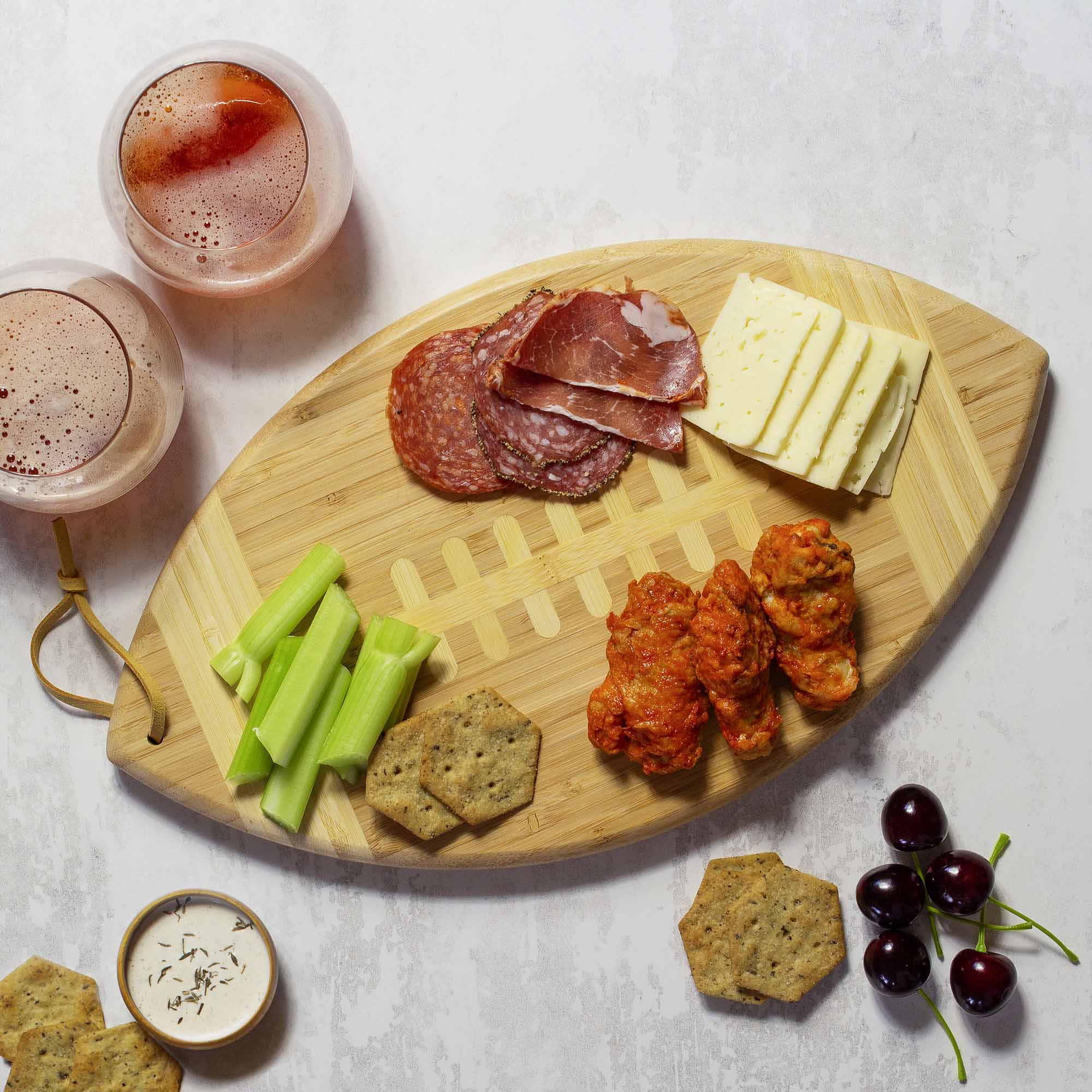 totally-bamboo-football-shaped-cutting-board-15-x-8-1-2-customizable-natural-bam image 2