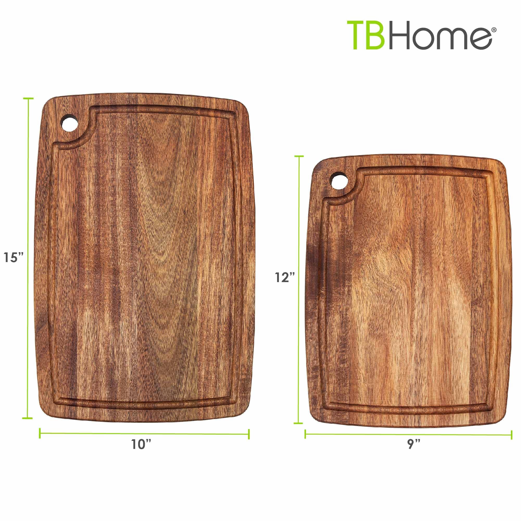 tb-home-2-piece-acacia-wood-cutting-board-set-with-juice-grooves image 6