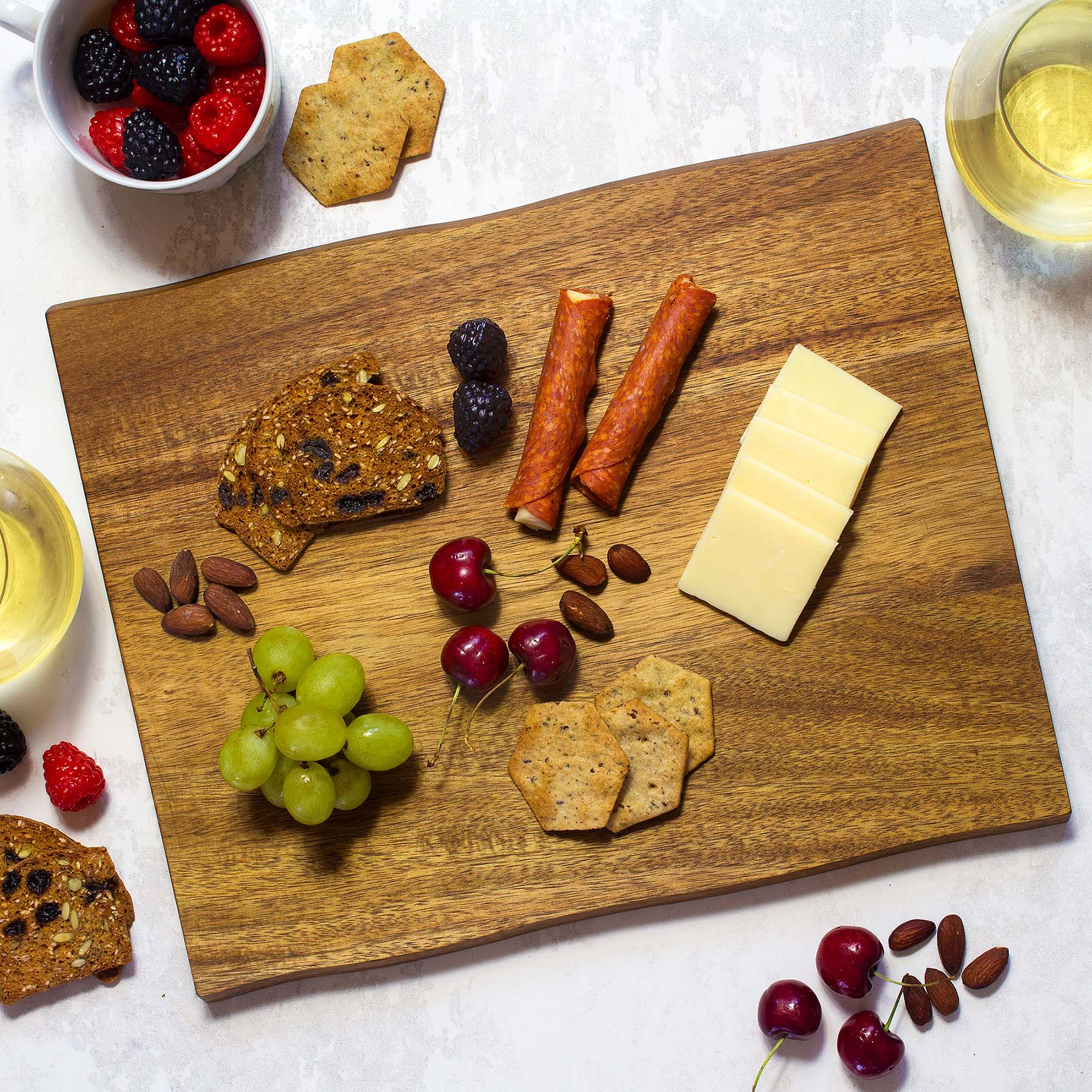 totally-bamboo-tb-home-acacia-wood-charcuterie-serving-board image 2