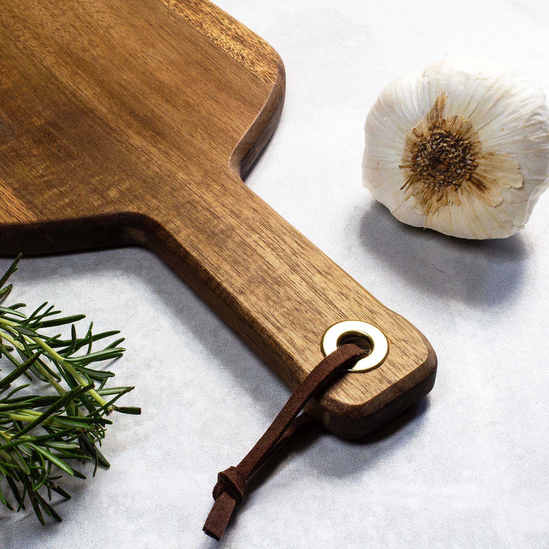 totally-bamboo-rock-branch-acacia-wood-wine-bottle-shaped-cutting-board image 5