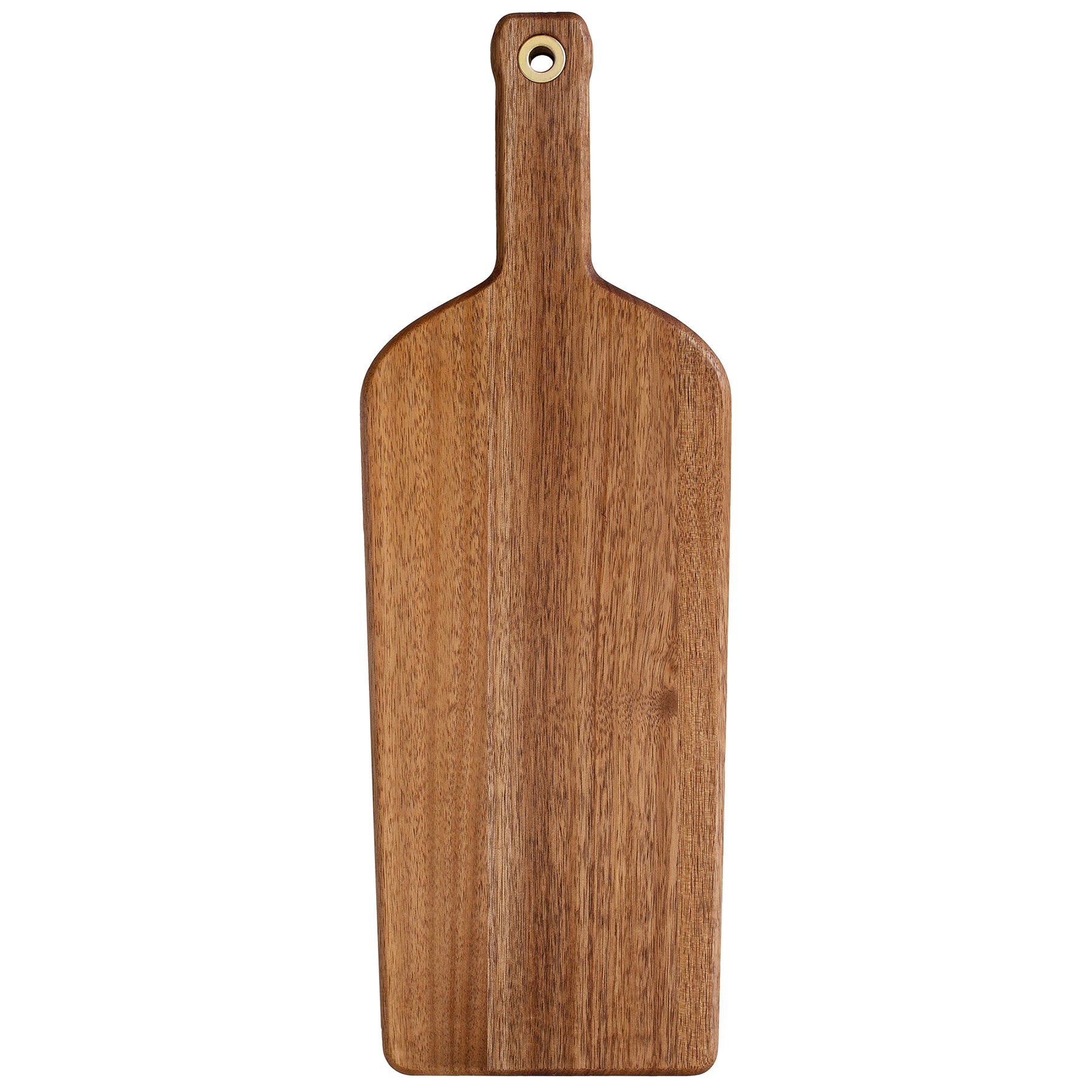 totally-bamboo-rock-branch-acacia-wood-wine-bottle-shaped-cutting-board image 1